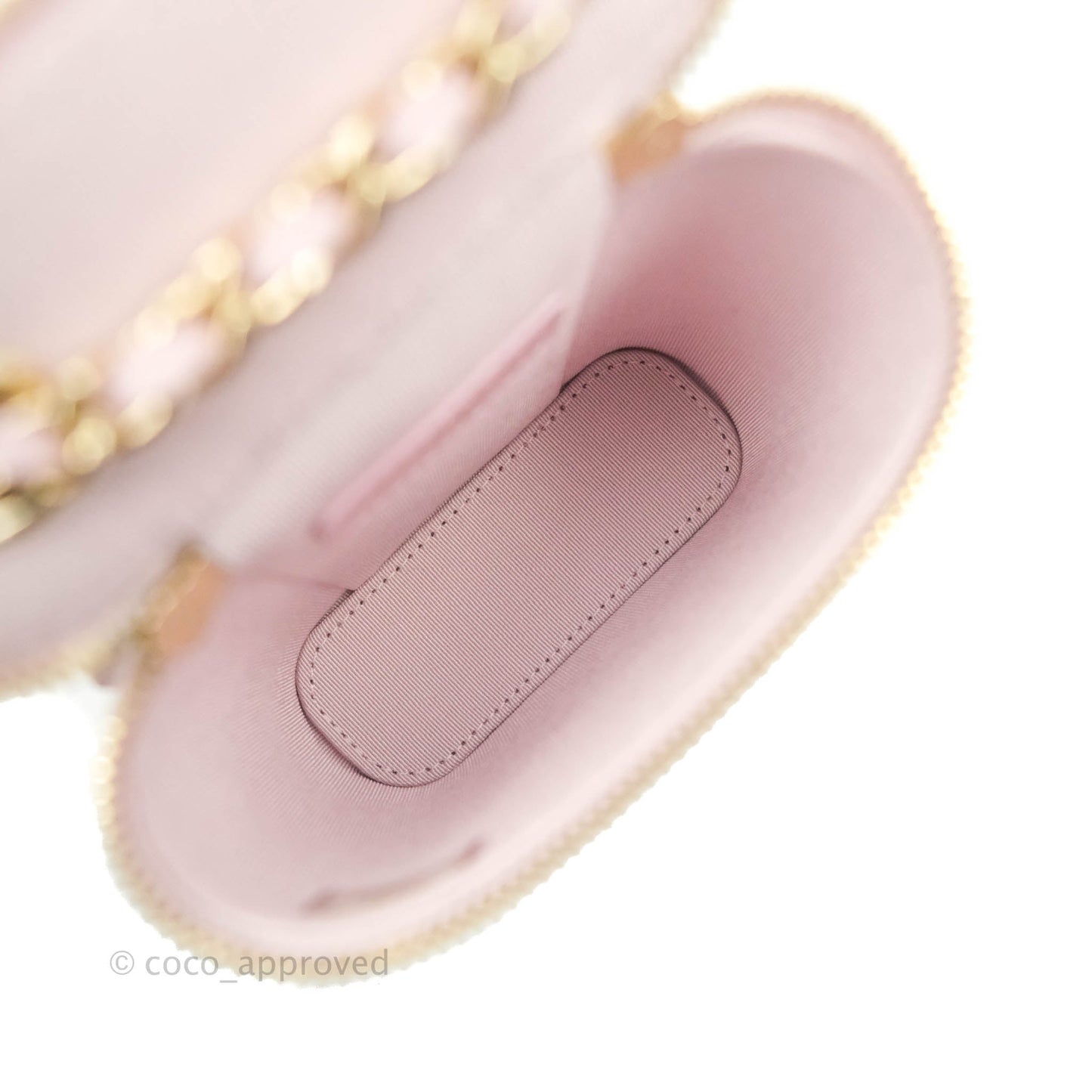 Chanel Classic Mini Vanity With Chain Pink Caviar Gold Hardware