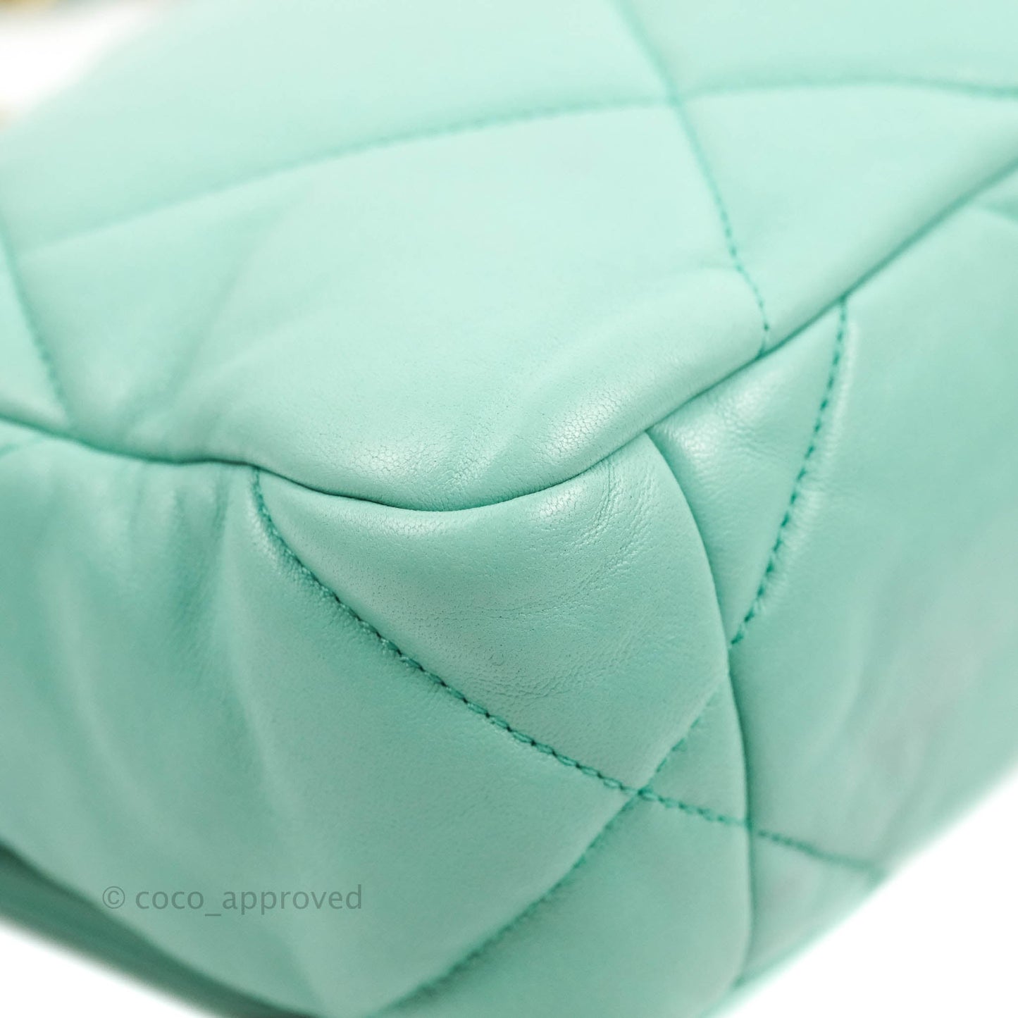 Chanel 19 Small Tiffany Blue Mixed Hardware