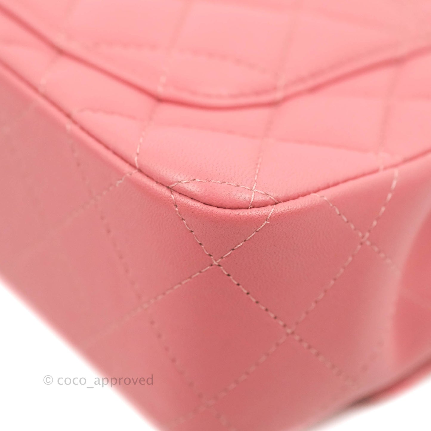 Chanel Quilted Mini Rectangular Flap Pink Lambskin Silver Hardware