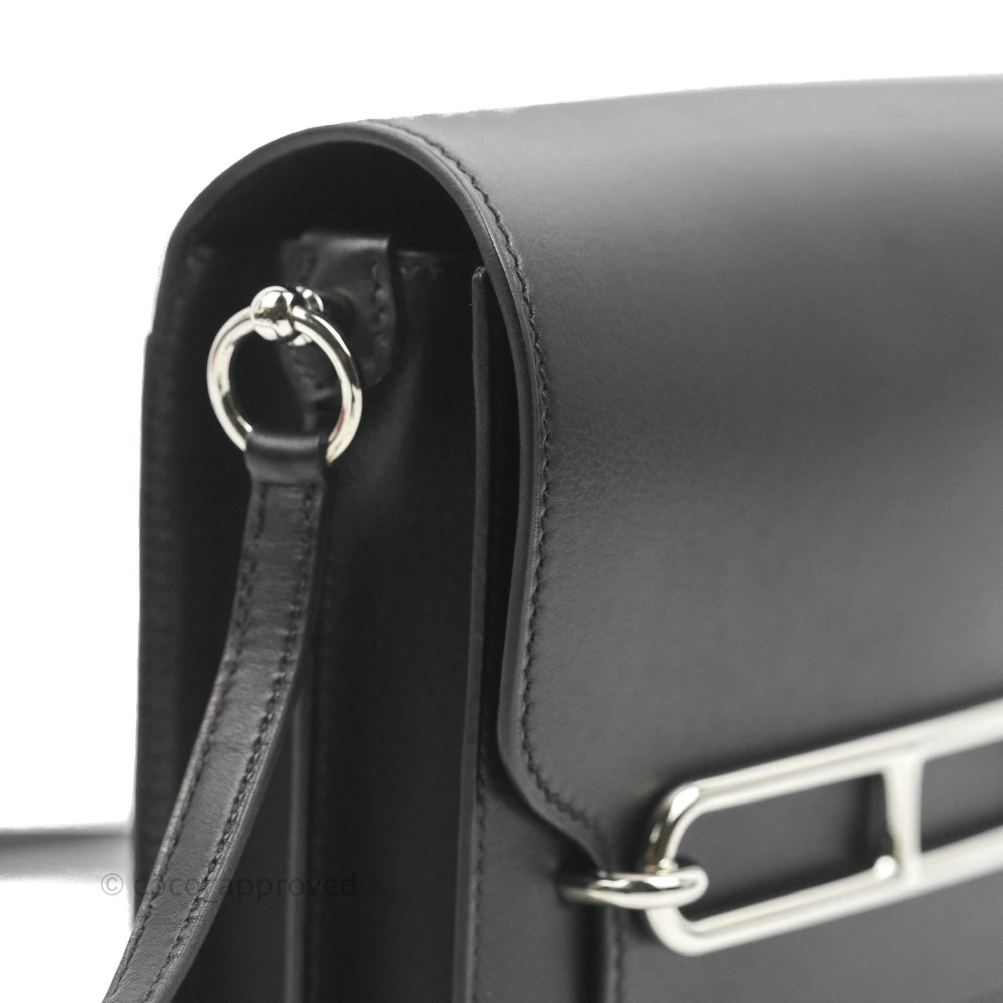Hermès Roulis Mini 18 Black Swift Palladium Hardware