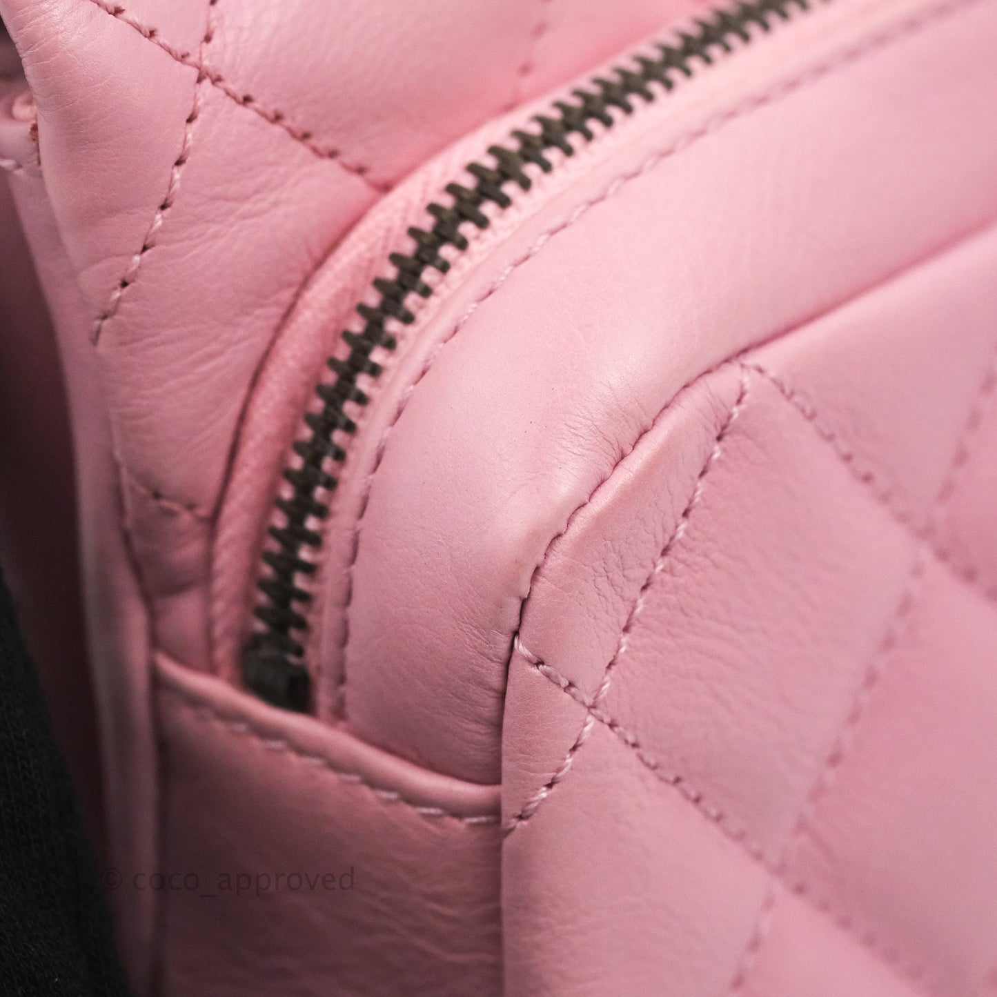 Chanel CC Crown Flap Pink Calfskin Antique Gold Hardware