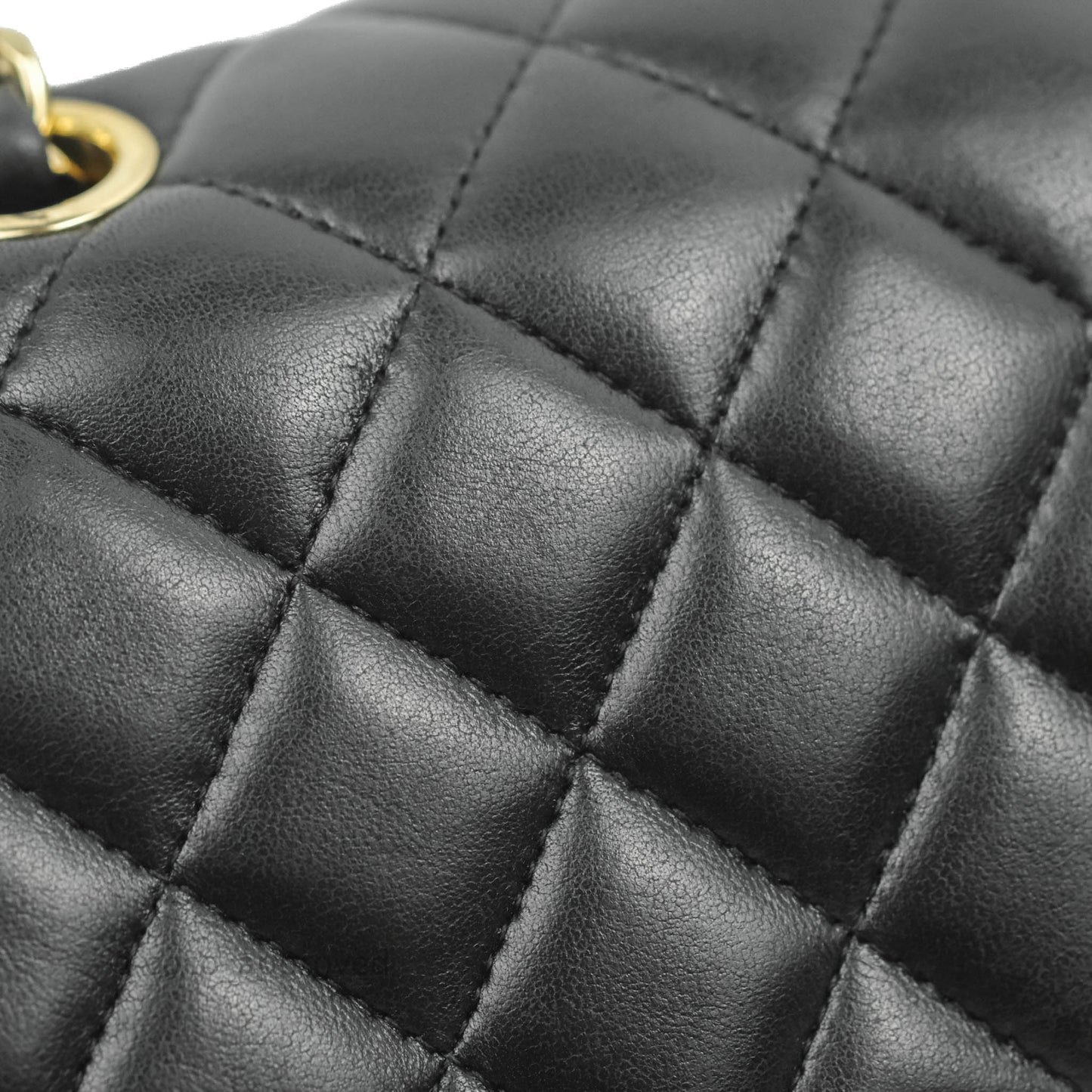 Chanel M/L Medium Flap Bag Valentine Limited Edition Black Lambskin Gold Hardware