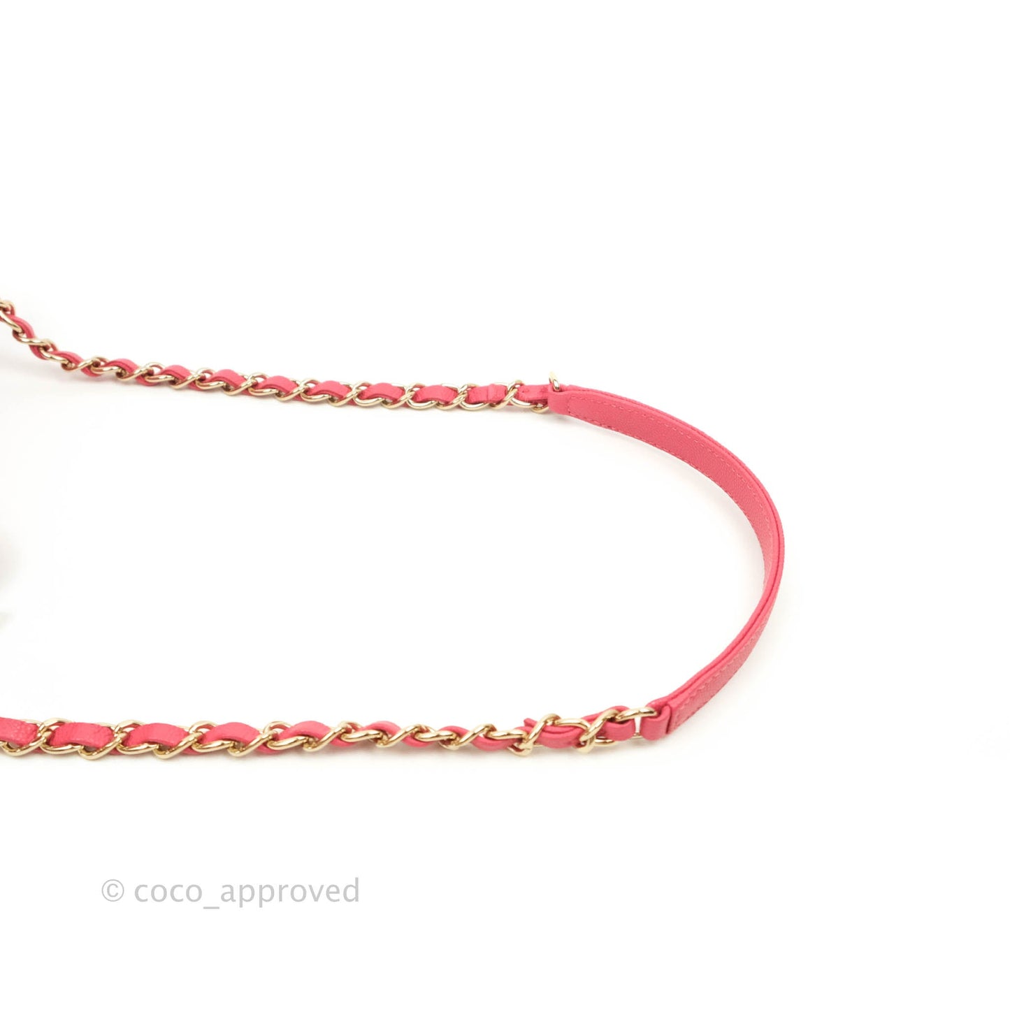 Chanel Quilted Medium CC Filigree Vanity Case Rosy Pink Caviar Gold Hardware