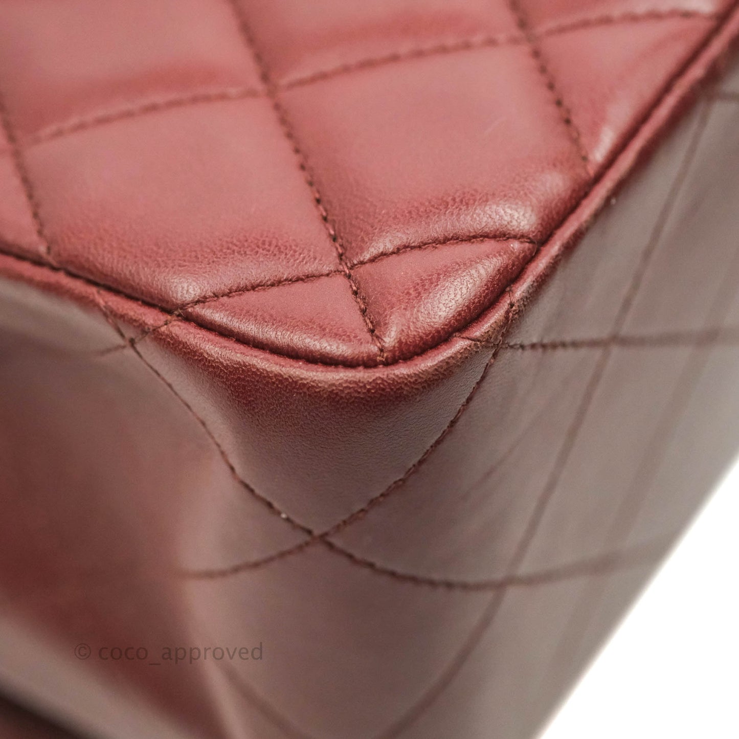 Chanel Jumbo Double Flap Burgundy Lambskin Gold Hardware