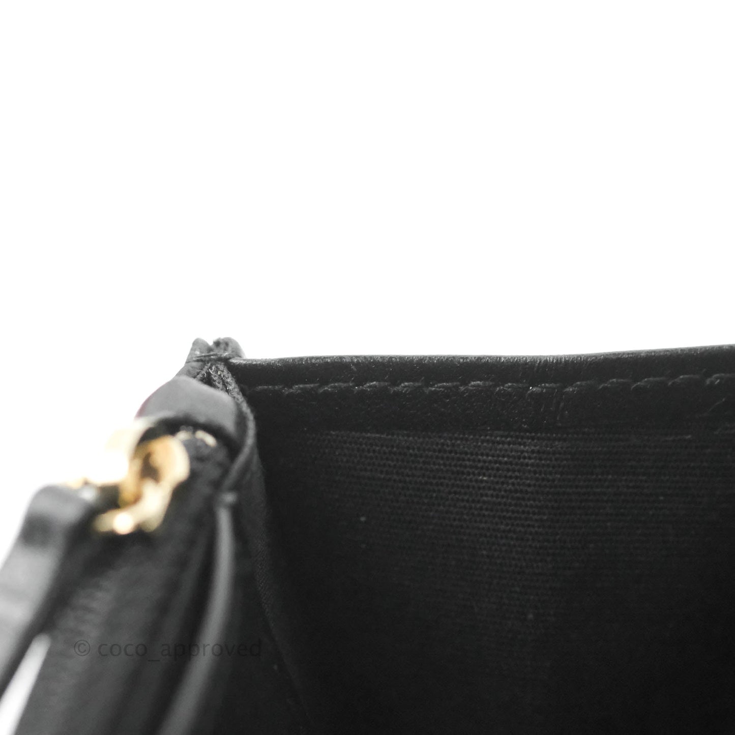Chanel Filigree Wallet on Chain WOC Black Caviar Gold Hardware