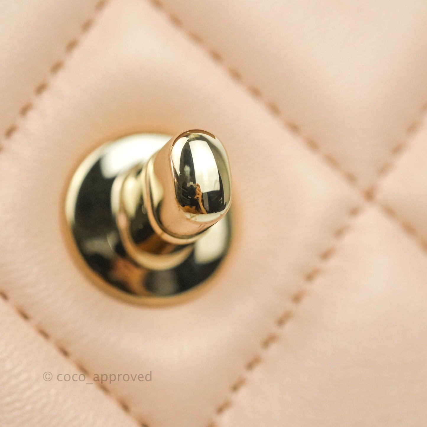 Chanel Trendy CC Small Light Beige Pink Lambskin Gold Hardware