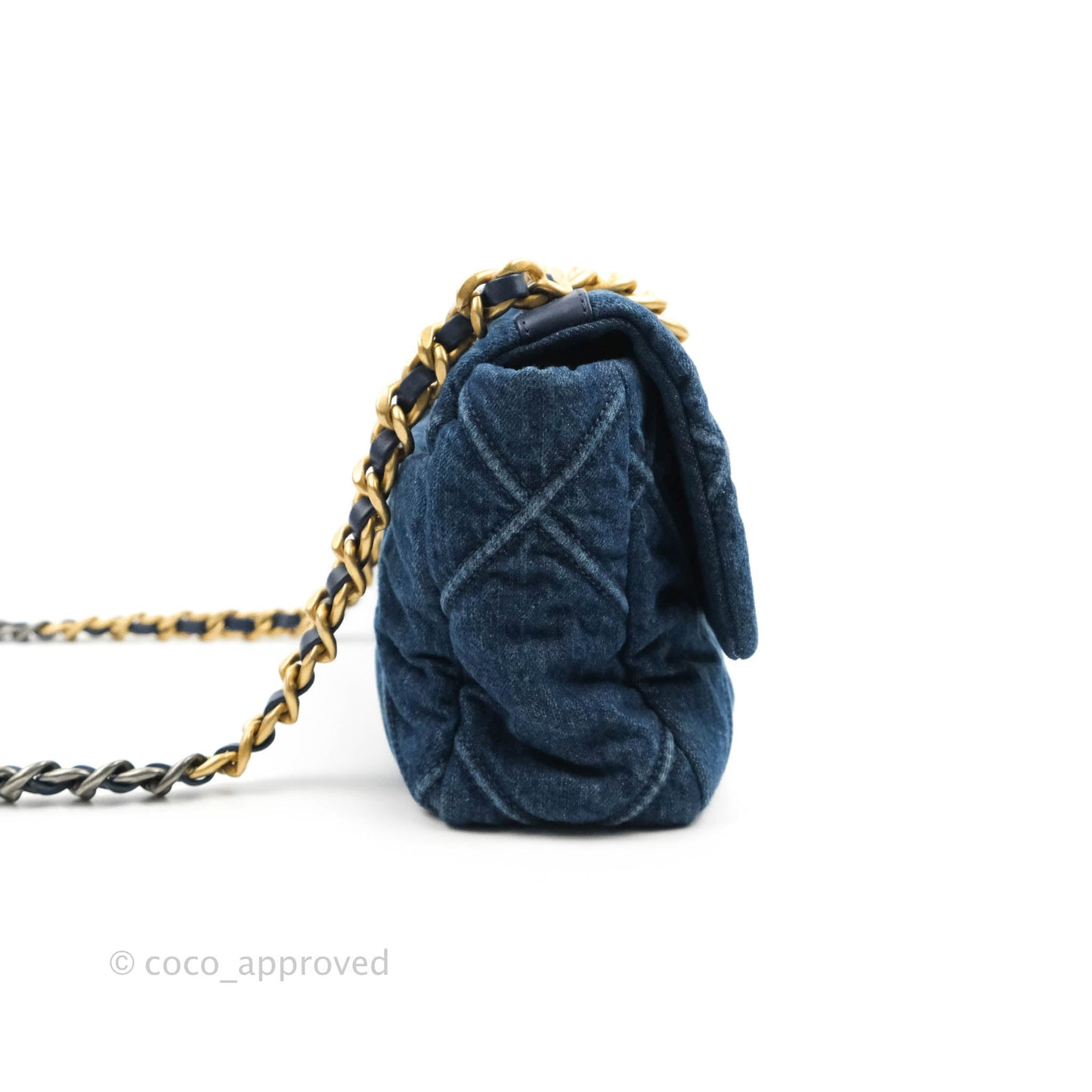 Chanel 19 Small Denim Mixed Hardware