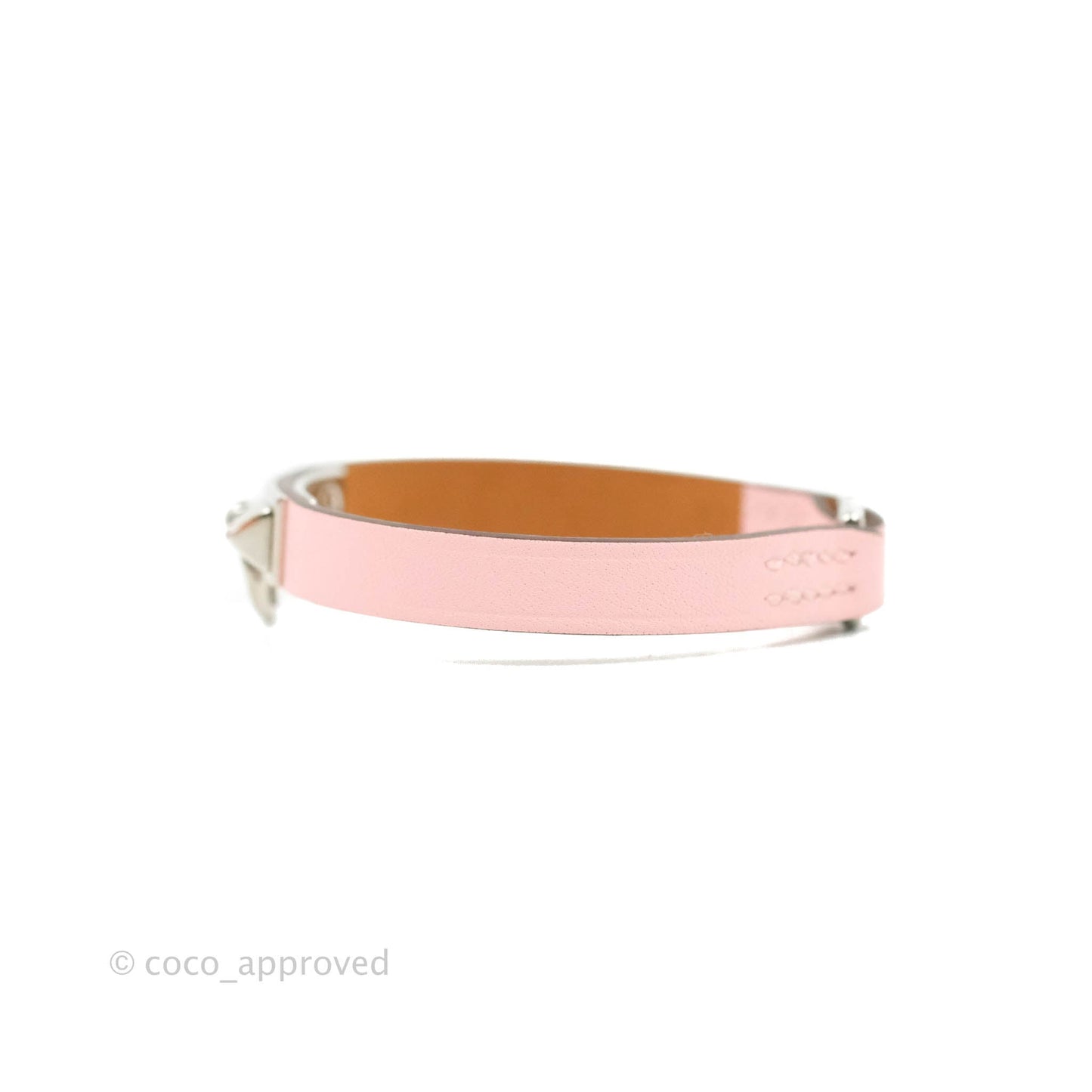 Hermès Rivale Mini Bracelet Rose Sakura Swift Palladium Hardware