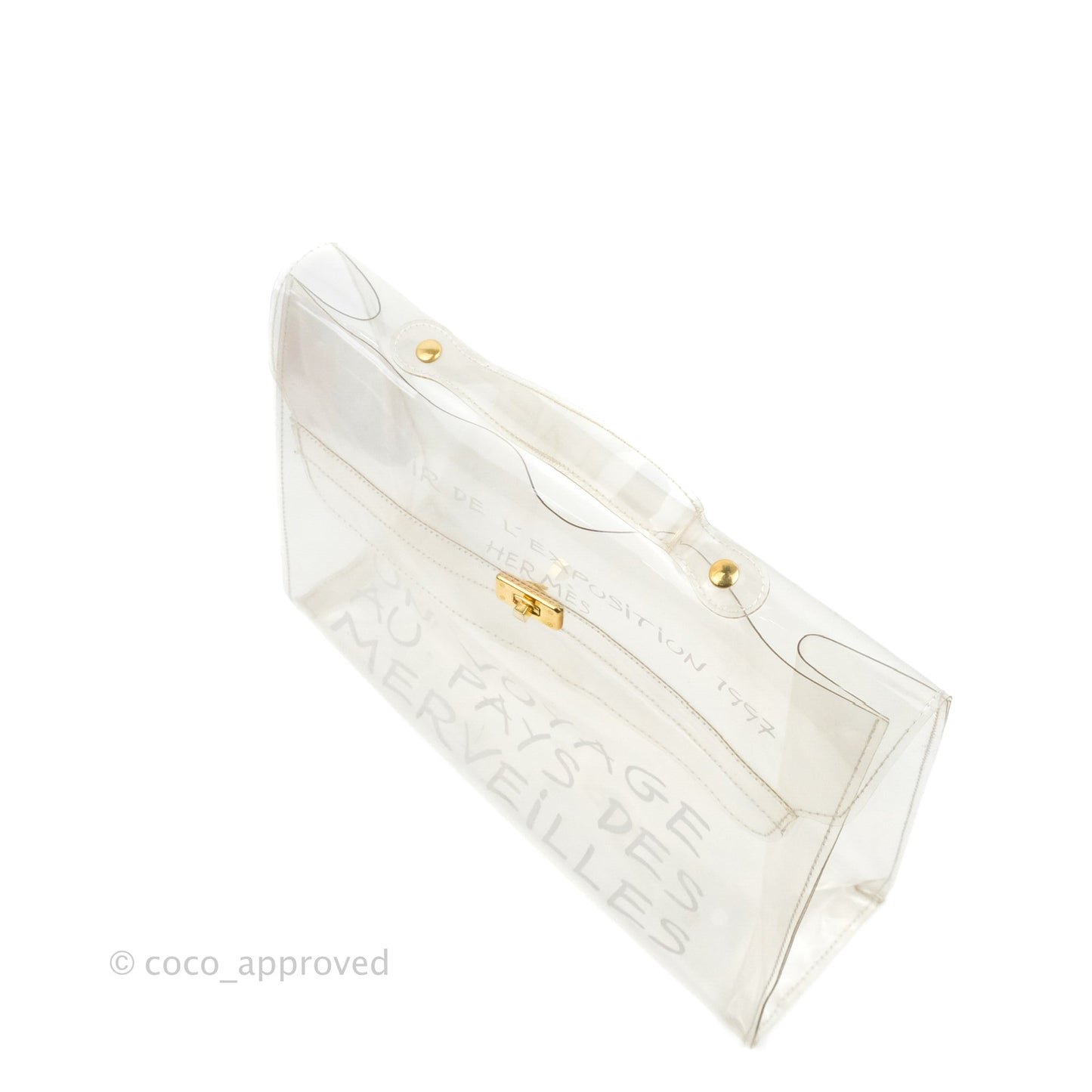Hermès Vinyl Kelly Beach Bag Gold Hardware