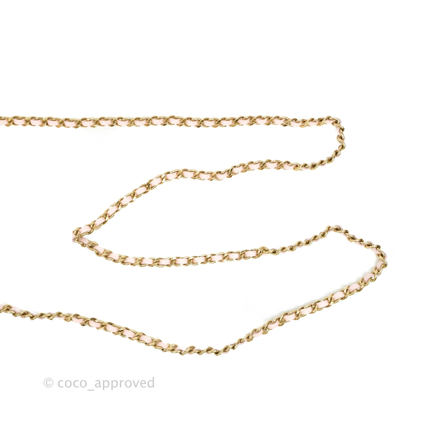 Chanel Mini Wallet With Chain Light Pink Caviar Gold Hardware
