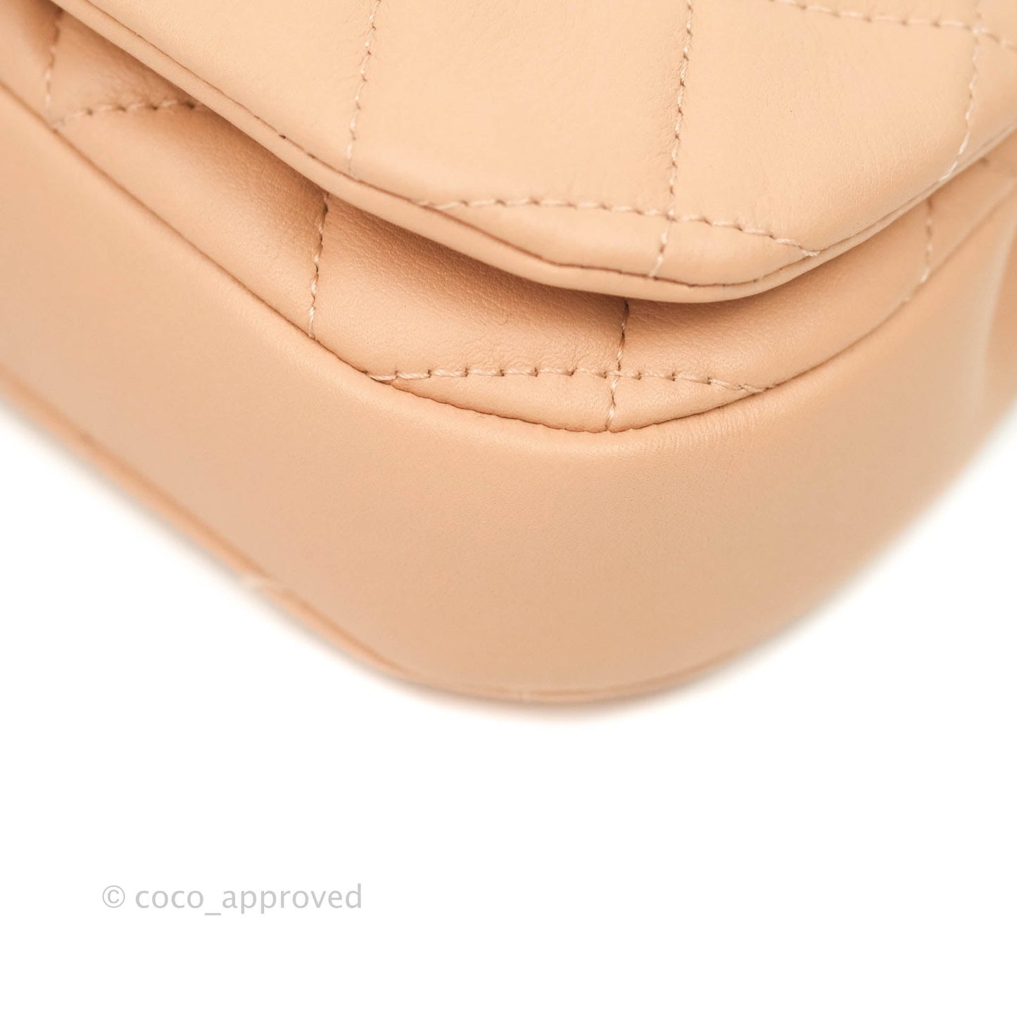 Chanel Clutch with Chain Beige Calfskin Aged Gold Hardware 21B