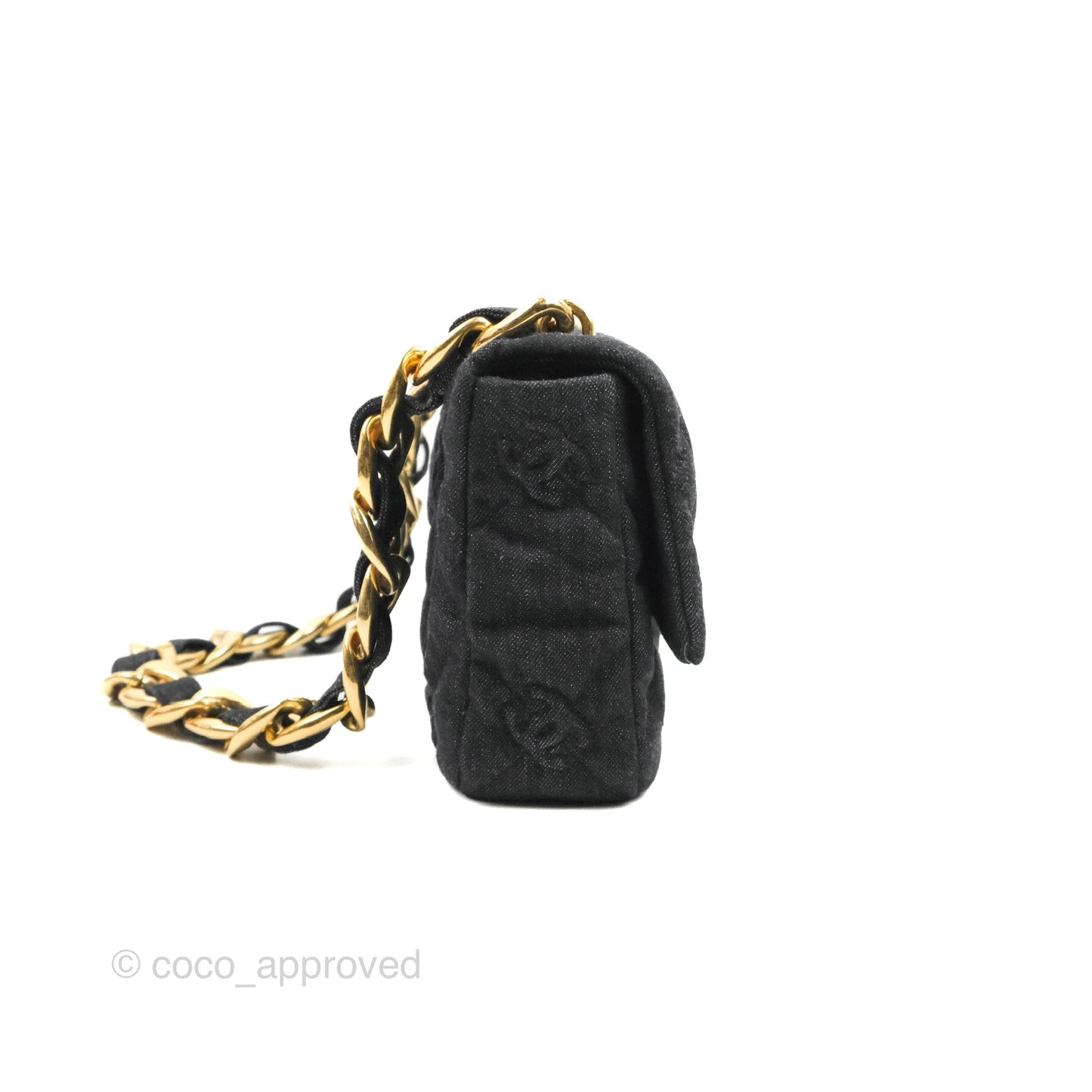 Chanel Medium Funky Town Flap Denim Aged Gold Hardware 22S