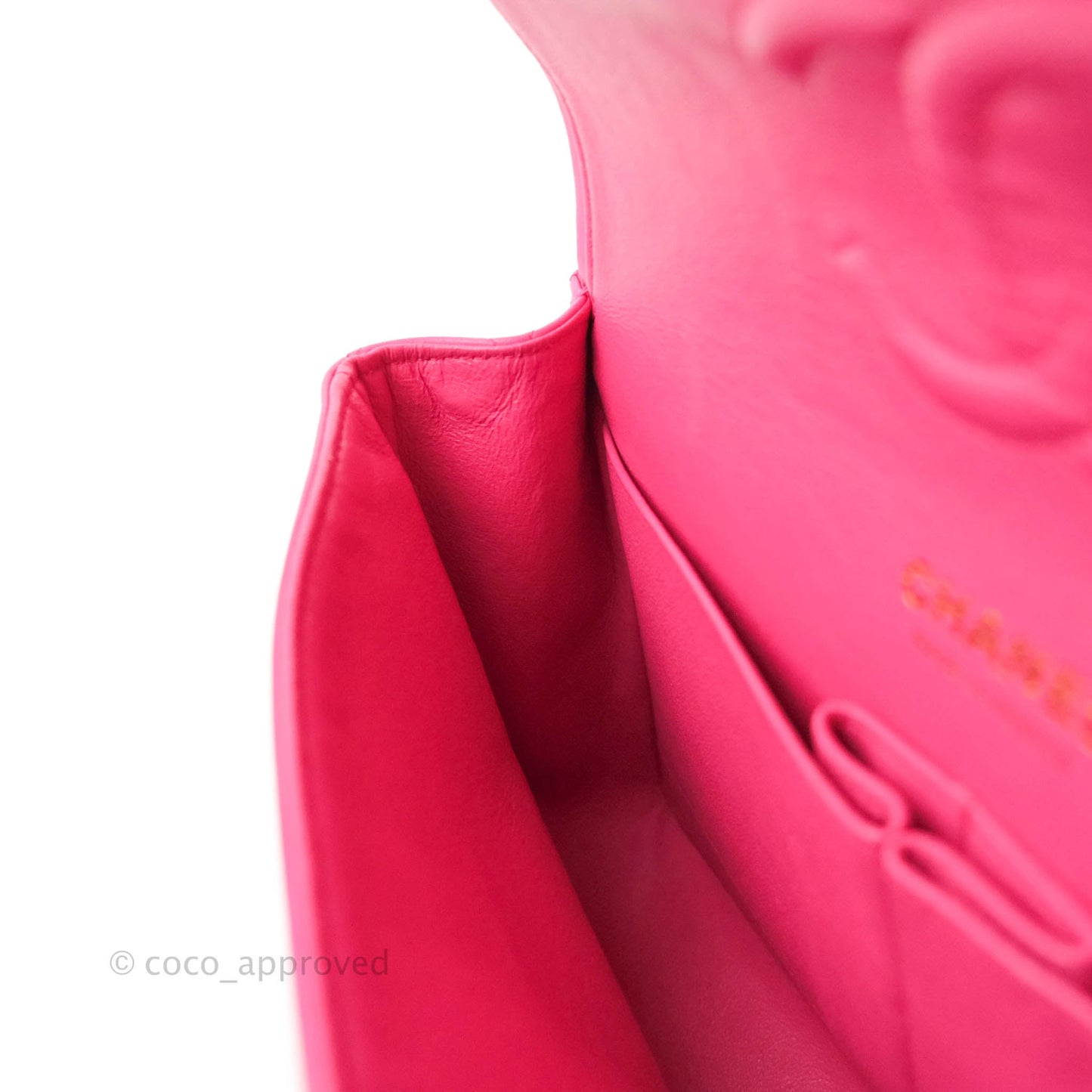 Chanel Classic M/L Medium Flap Quilted Pink Lambskin Gold Hardware