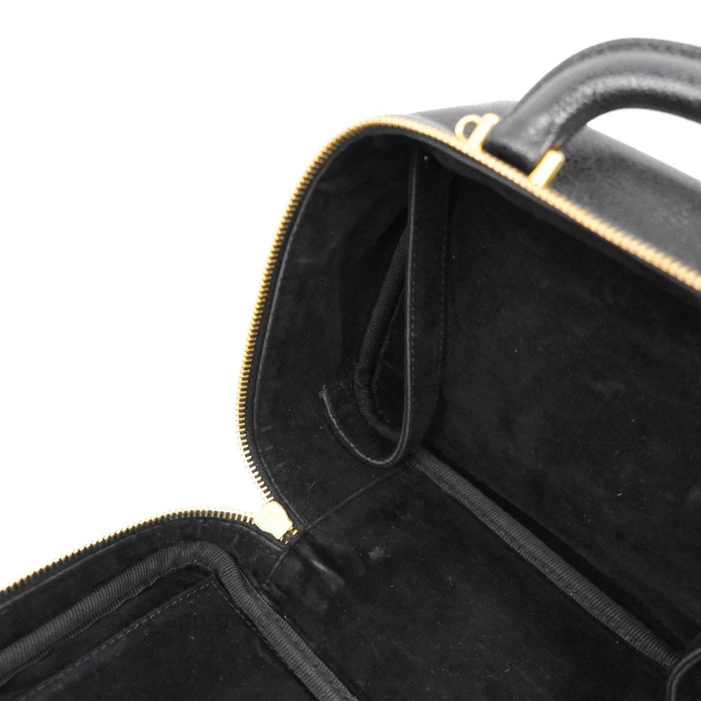Chanel Vintage Timeless CC Vanity Black Caviar Gold Hardware