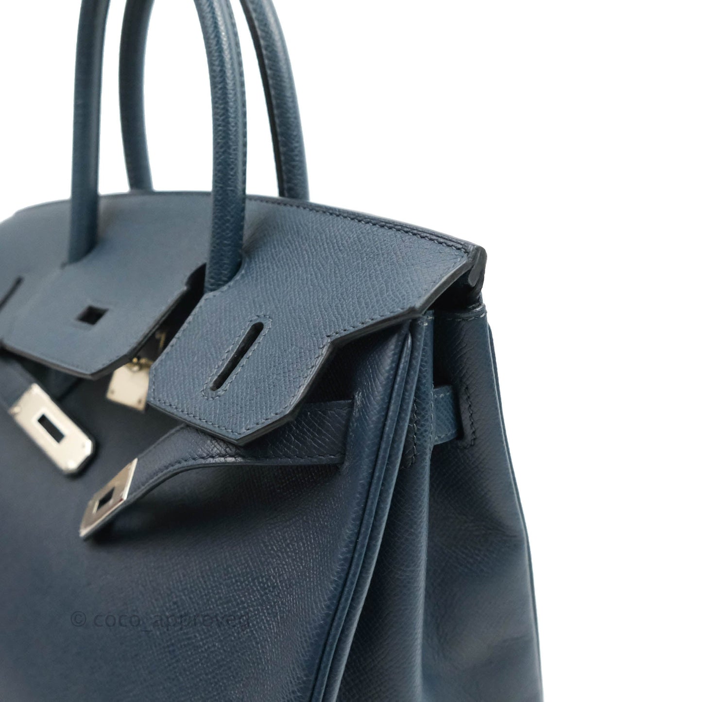 Hermès Birkin 30 Navy Epsom Silver Hardware