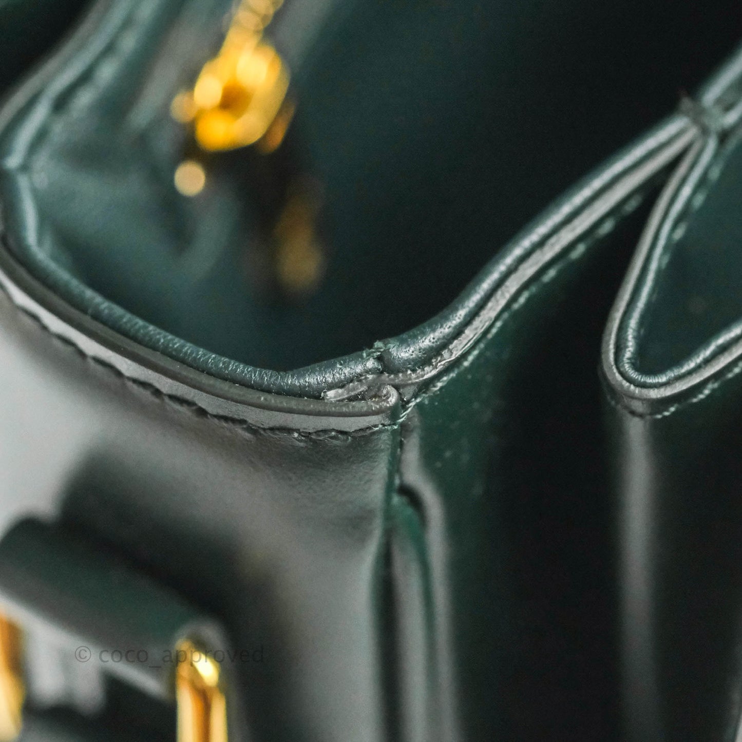 Celine Medium Triomphe Shiny Calfskin Amazone Green
