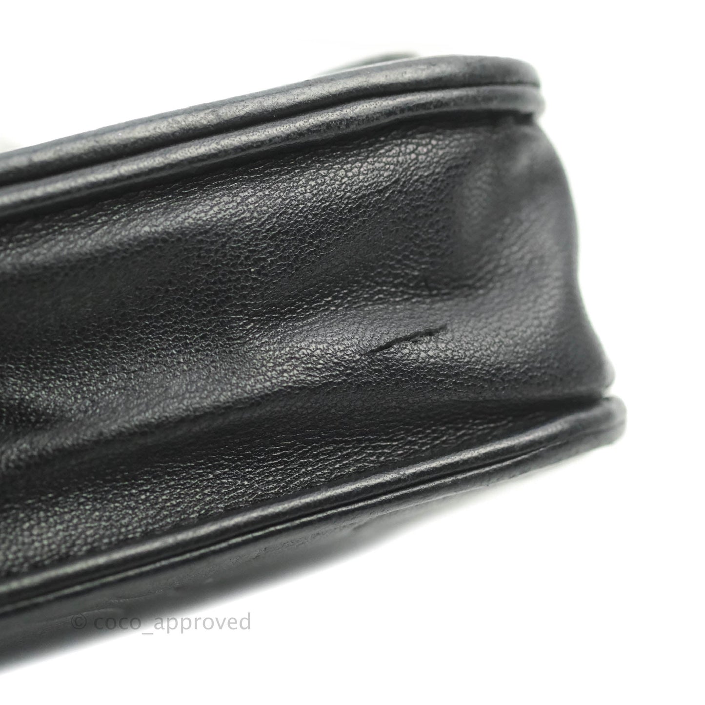 Chanel Camellia Wallet on Chain WOC Black Lambskin Silver Hardware