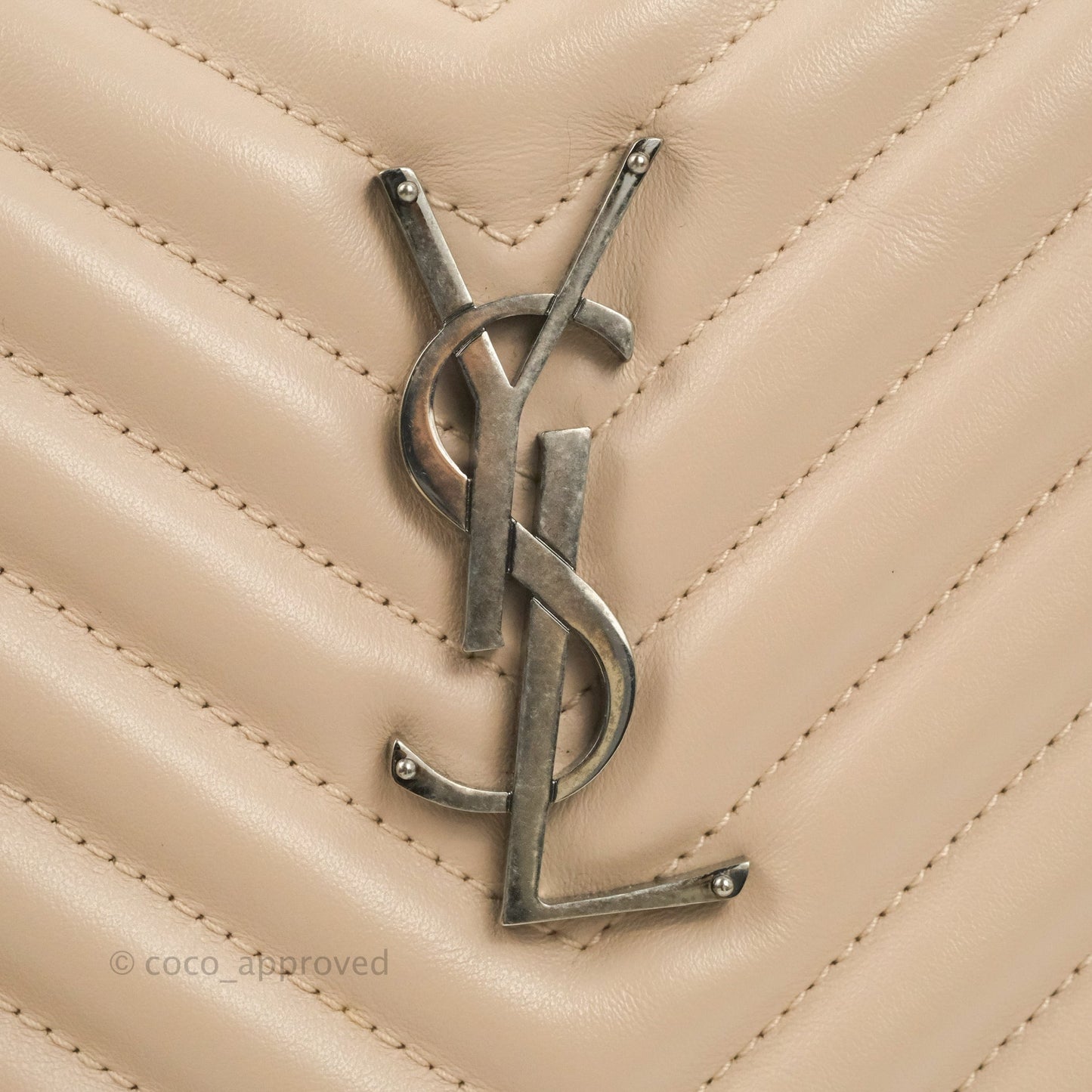 Saint Laurent Lou Quilted Camera Bag Pale Pink Calfskin Ruthenium Hardware