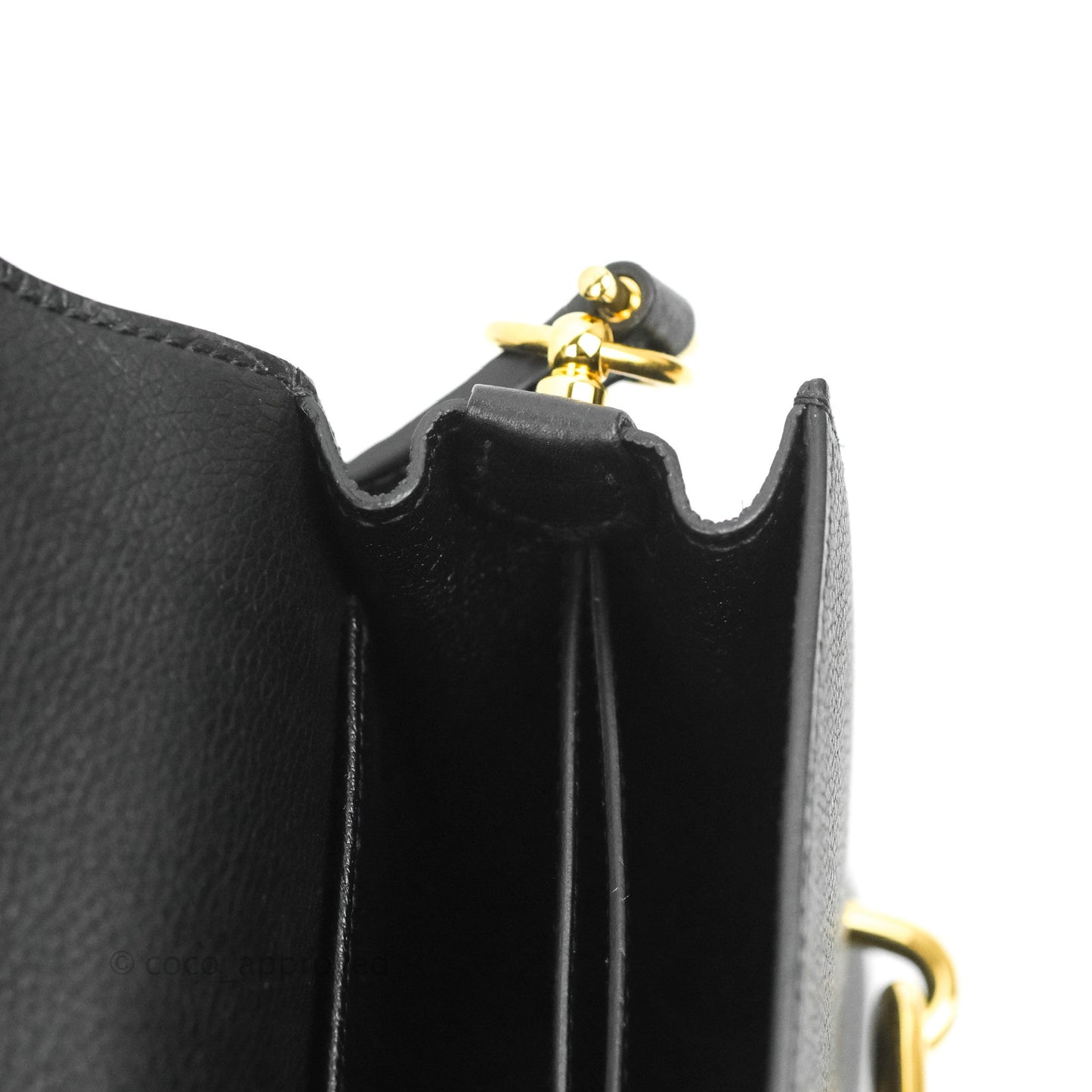 Hermès Roulis Mini 18 Black TM Gold Hardware