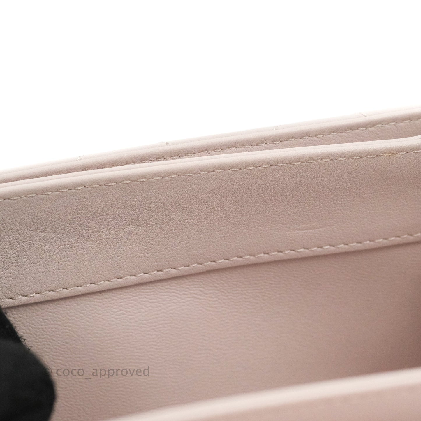 Chanel Small Coco Lady Quilted Flap Bag With Top Handle Light Pink Calfskin Gold Hardware