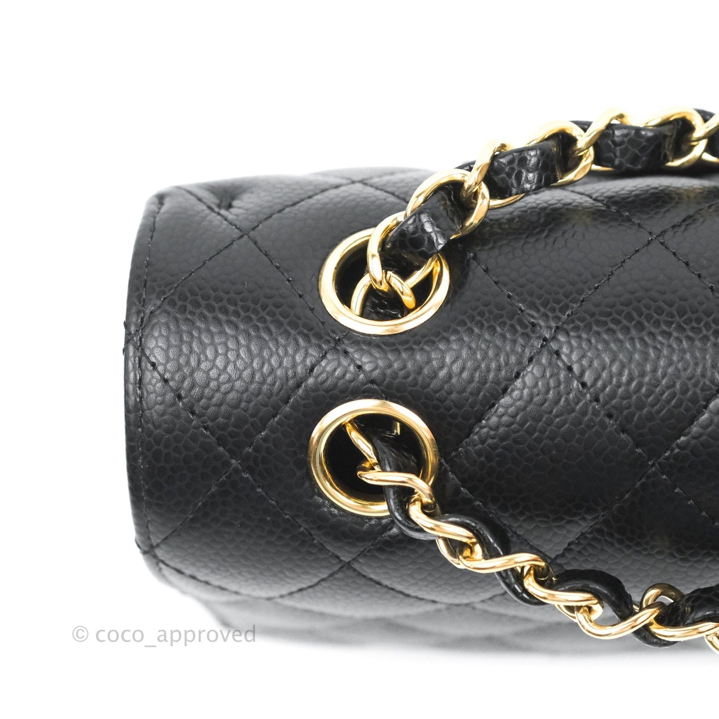 Chanel Classic M/L Medium Flap Quilted Black Caviar Gold Hardware