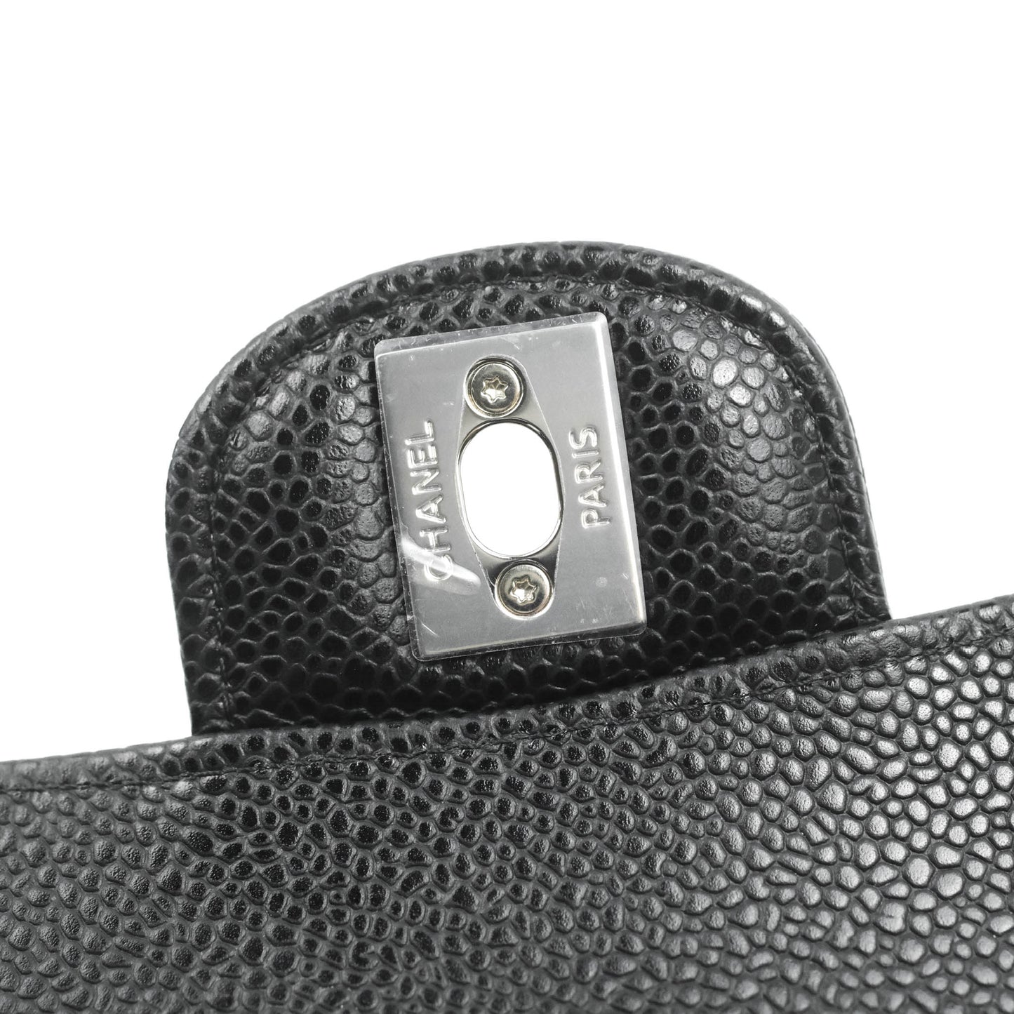 Chanel Small Classic Quilted Flap Black Caviar Silver Hardware