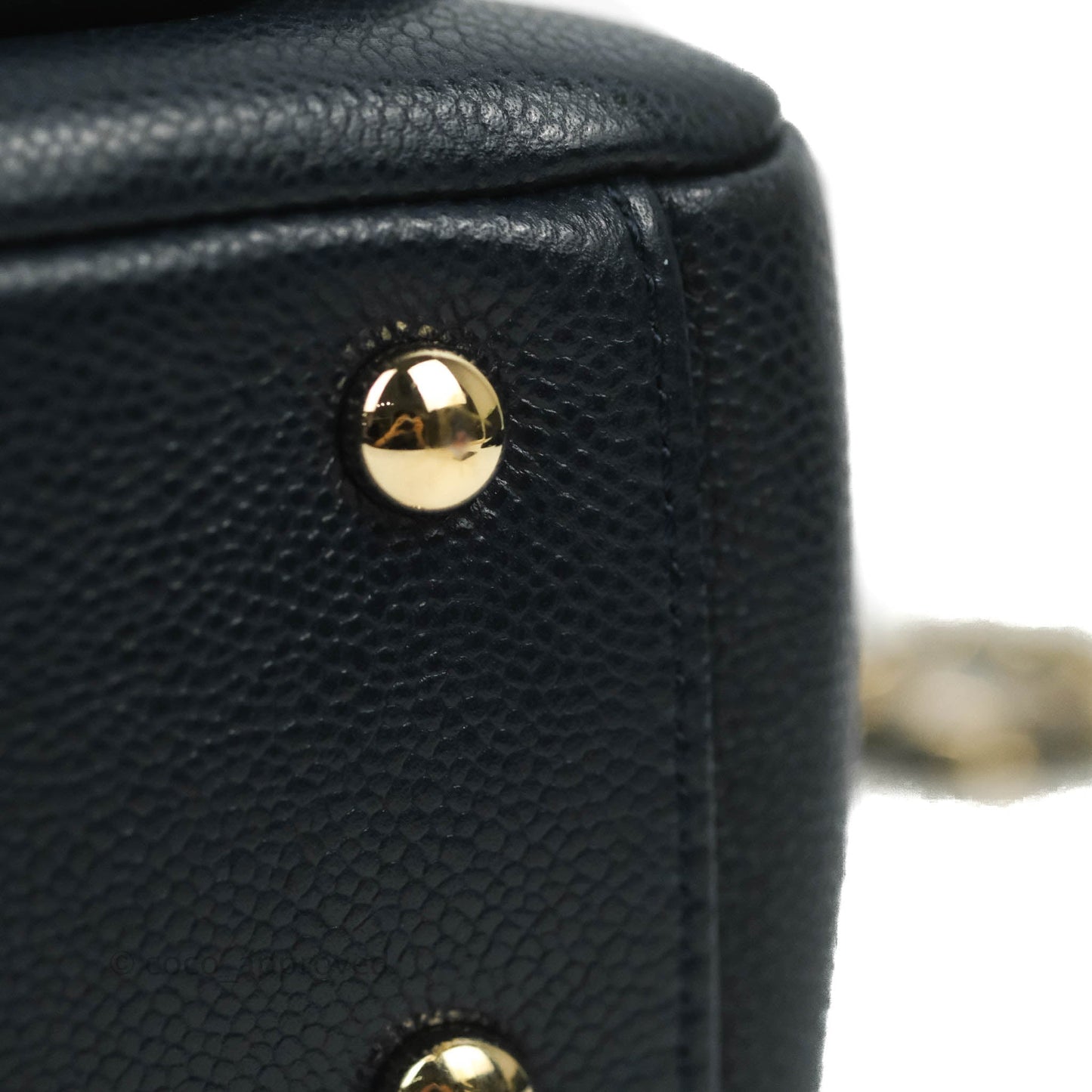 Chanel Quilted Small Business Affinity Flap Navy Caviar Gold Hardware