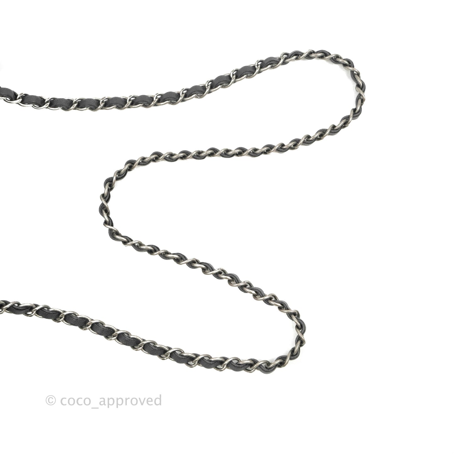 Chanel Quilted Mini Rectangular Dark Grey Caviar Ruthenium Hardware