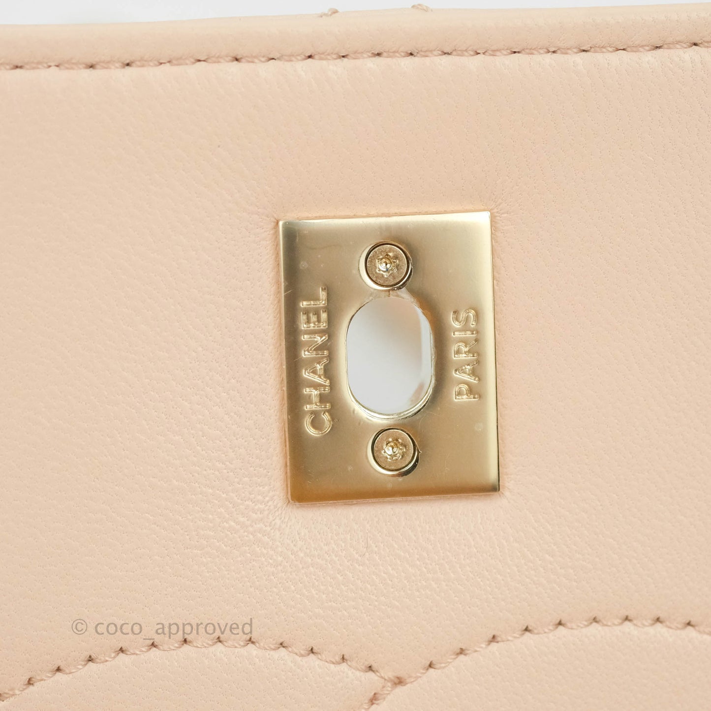 Chanel Trendy CC Small Light Beige Pink Lambskin Gold Hardware