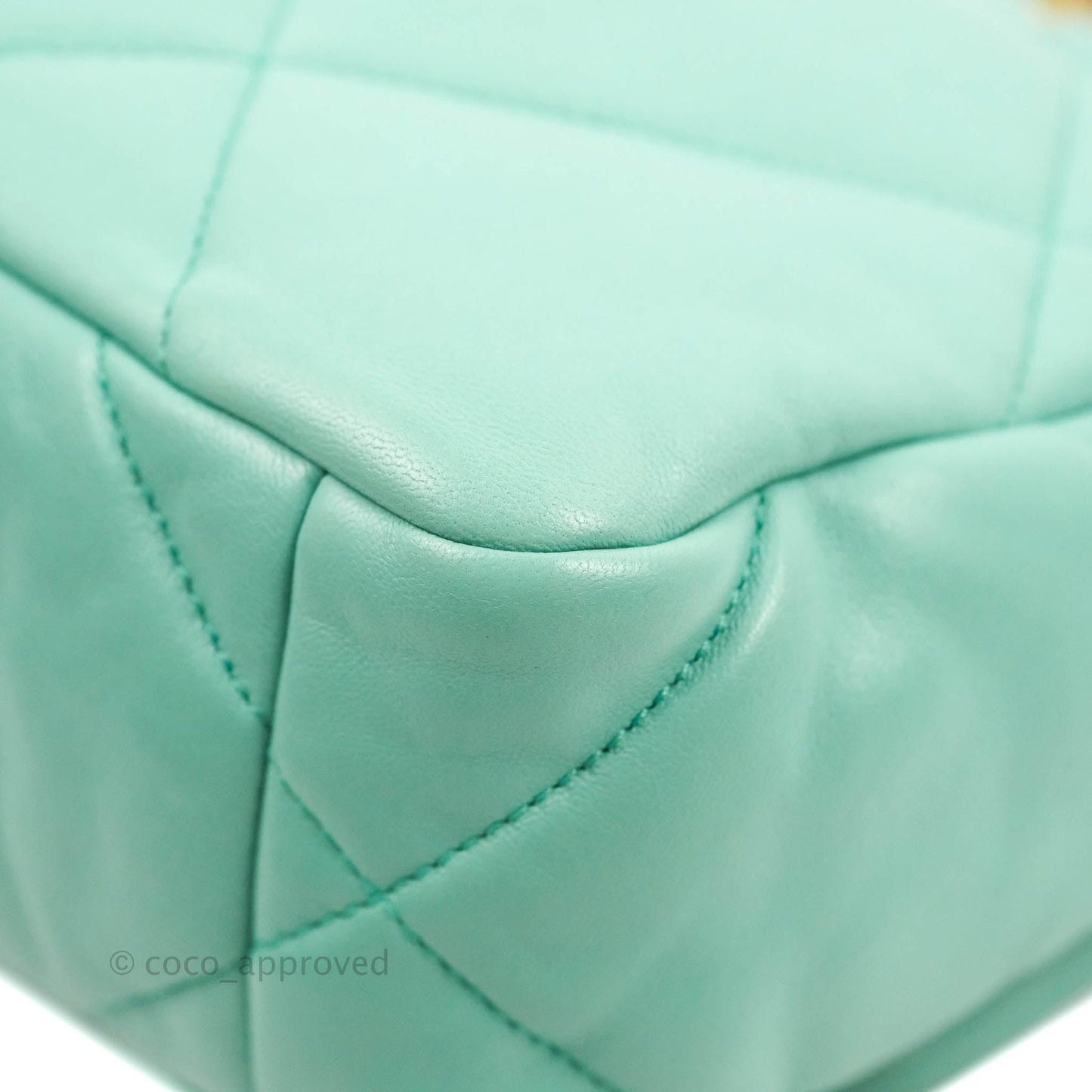Chanel 19 Small Tiffany Blue Mixed Hardware