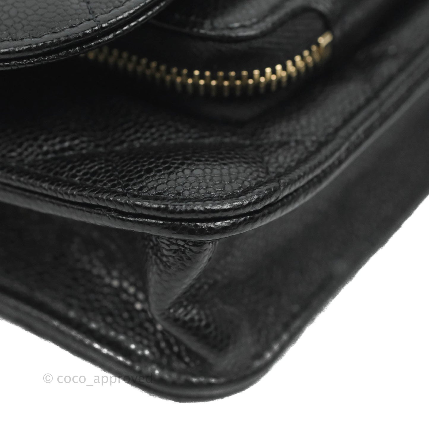 Chanel Business Affinity Clutch With Chain Black Caviar Gold Hardware