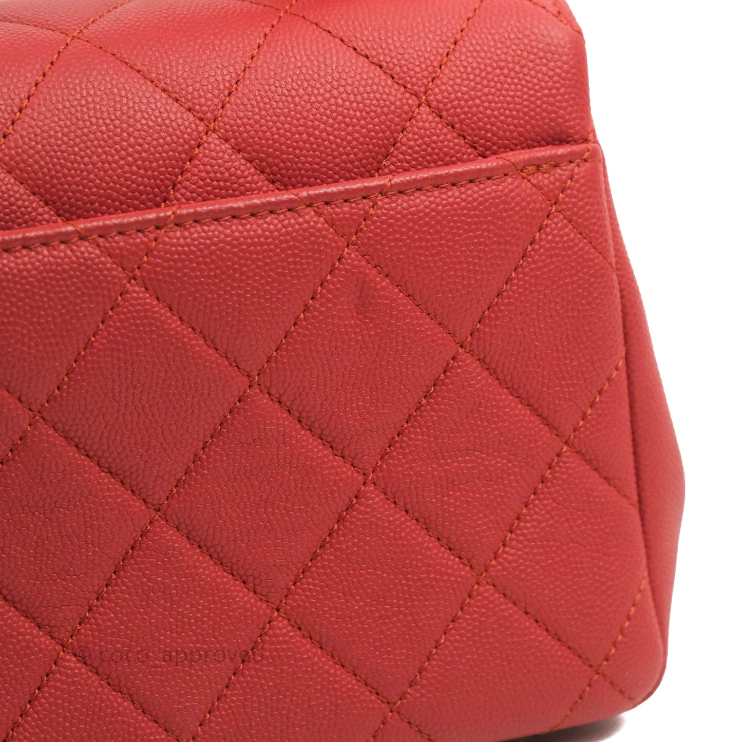 Chanel Quilted Small Business Affinity Flap Red Caviar Gold Hardware
