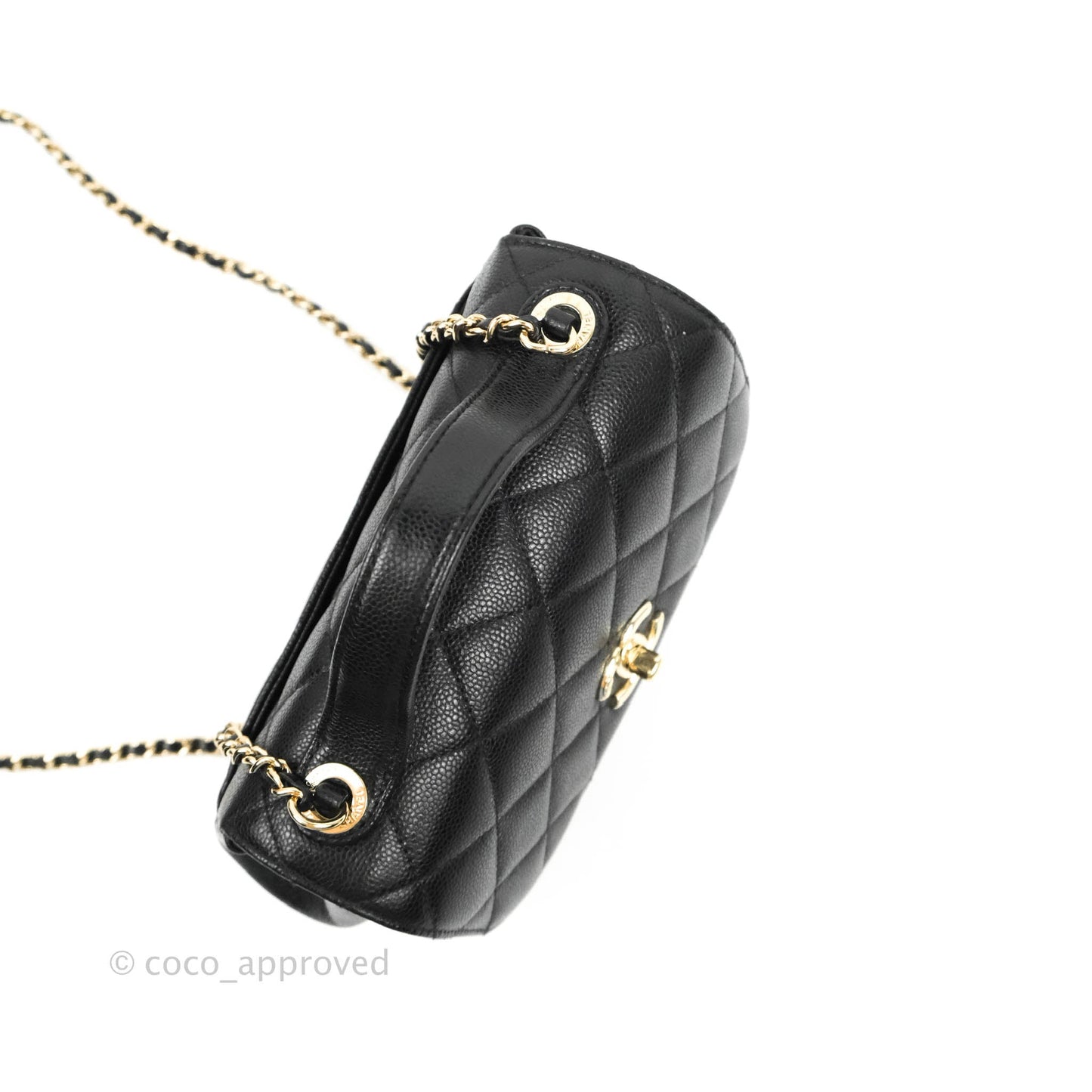 Chanel Quilted Small Business Affinity Flap Black Caviar Gold Hardware