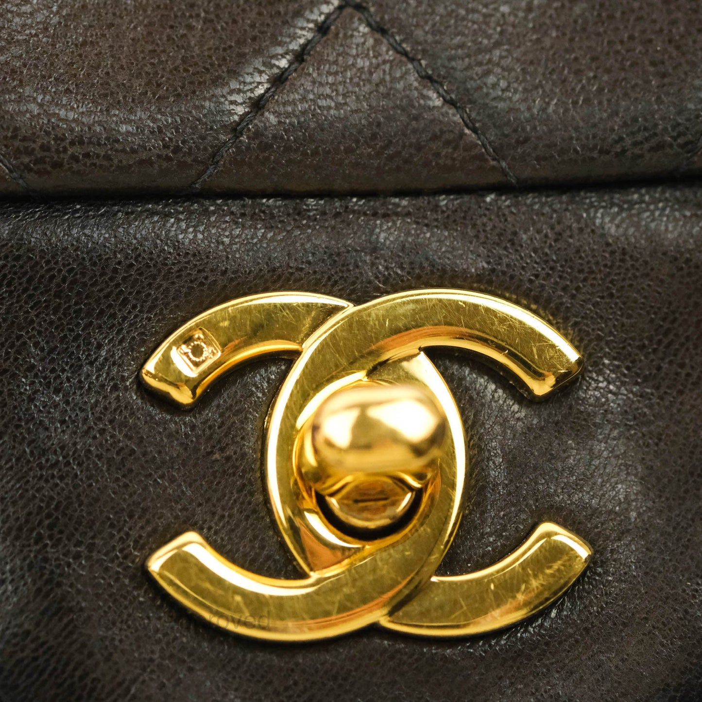 Chanel Classic Vintage Small Flap Black Lambskin 24K Gold Hardware