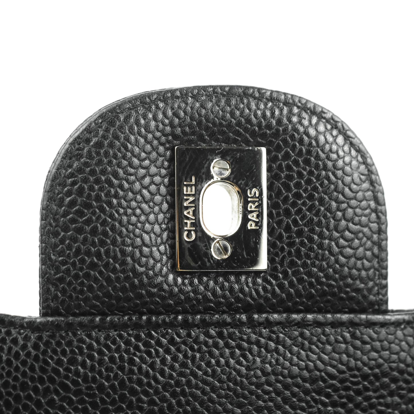 Chanel Jumbo Double Flap Black Caviar Silver Hardware⁣⁣