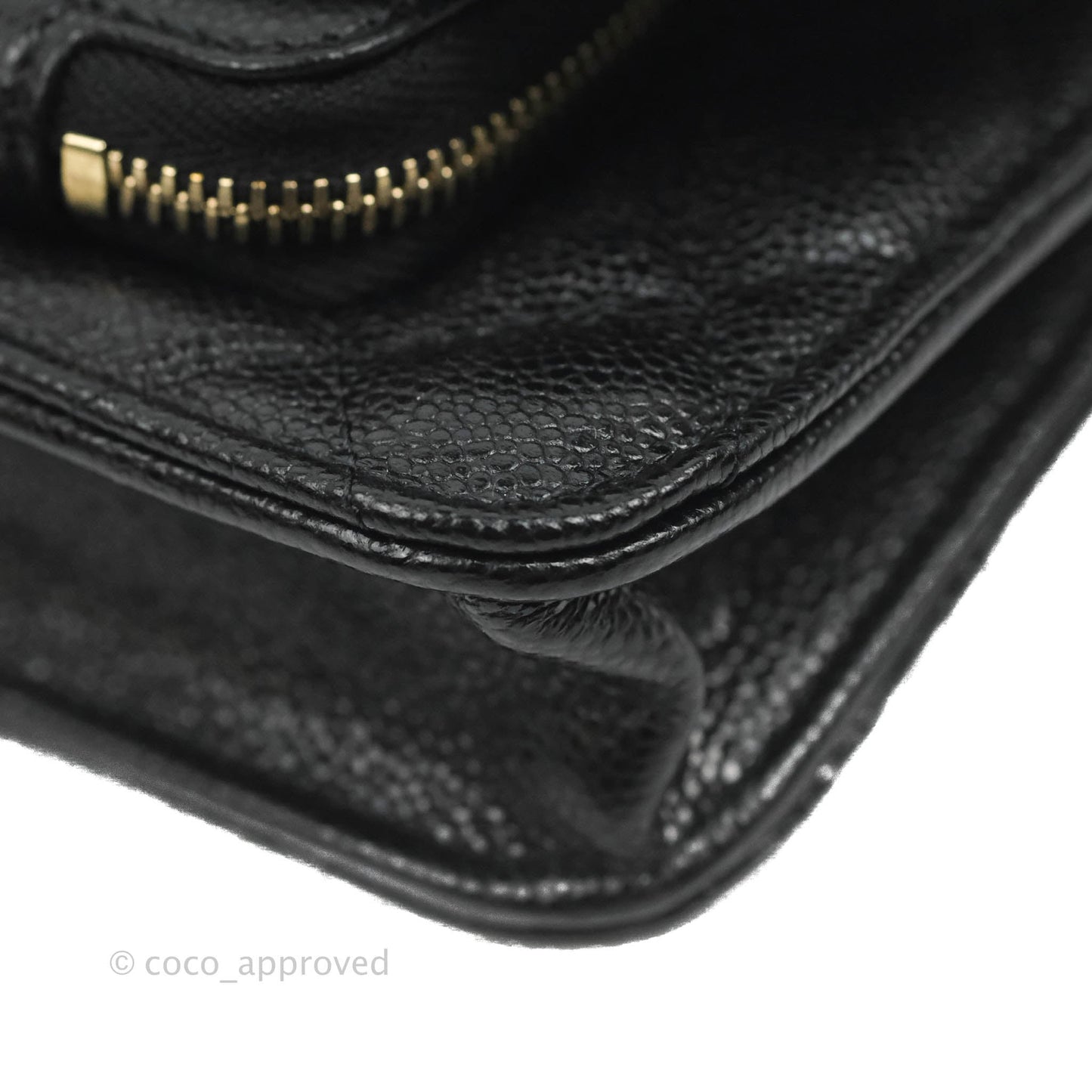Chanel Business Affinity Clutch With Chain Black Caviar Gold Hardware