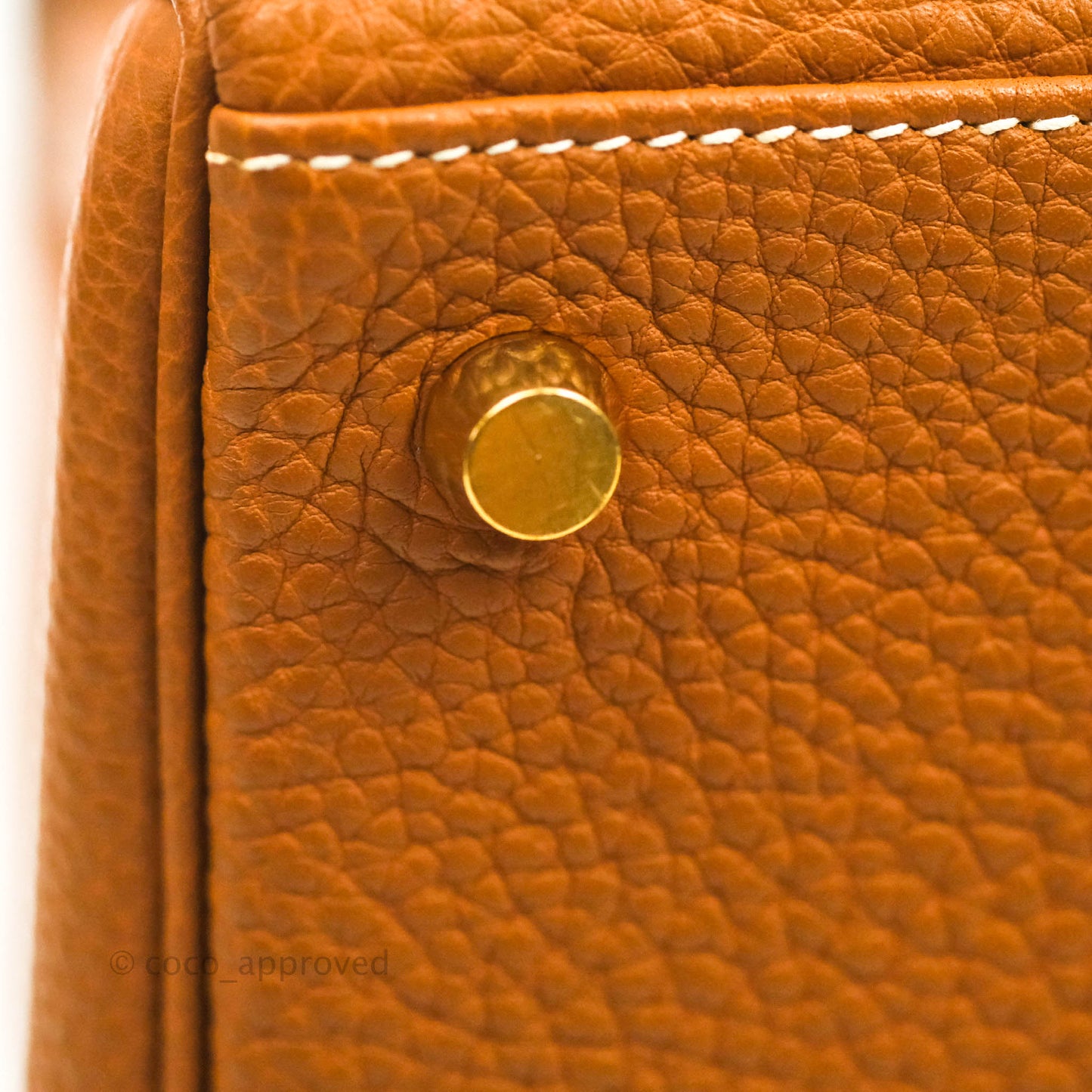 Hermès Kelly 28 Gold Clemence Gold Hardware
