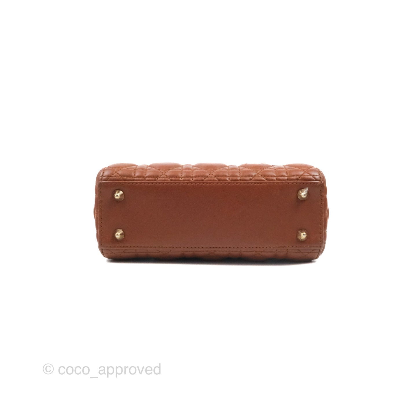 Christian Dior My ABCDior Lady Dior Brown Lambskin Gold Hardware