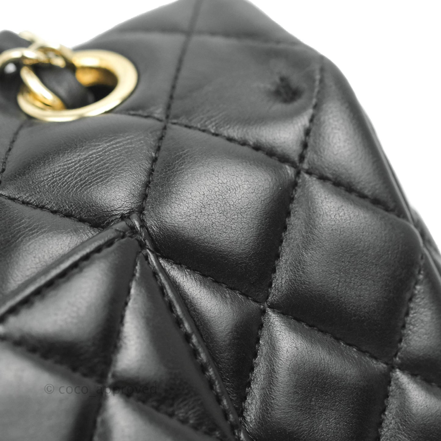 Chanel M/L Medium Flap Bag Valentine Limited Edition Black Lambskin Gold Hardware
