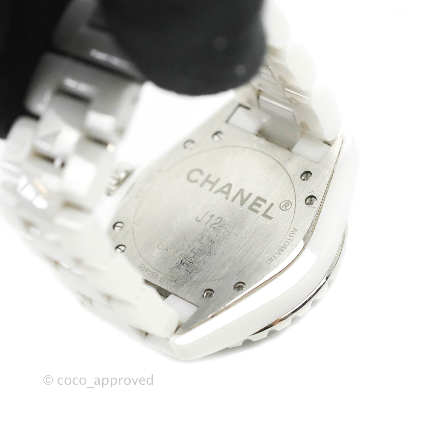 CHANEL J12 Automatic White Dial White Ceramic Strap Women's Watch