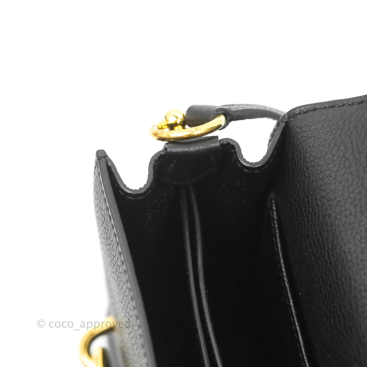 Hermès Roulis Mini 18 Black TM Gold Hardware