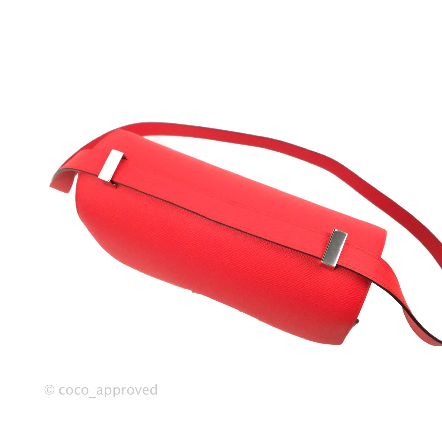 Hermès Constance 24 Rouge De Coeur Veau Epsom Palladium Hardware
