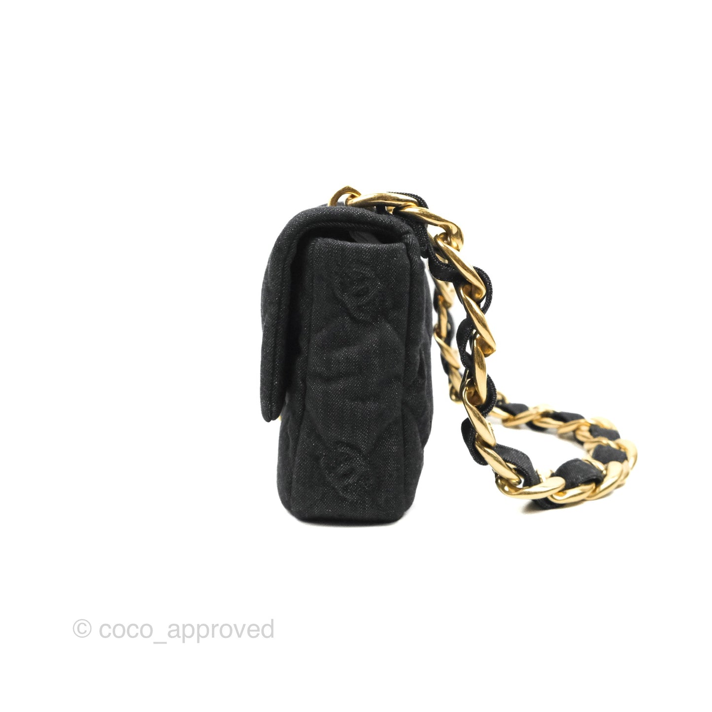 Chanel Medium Funky Town Flap Denim Aged Gold Hardware 22S