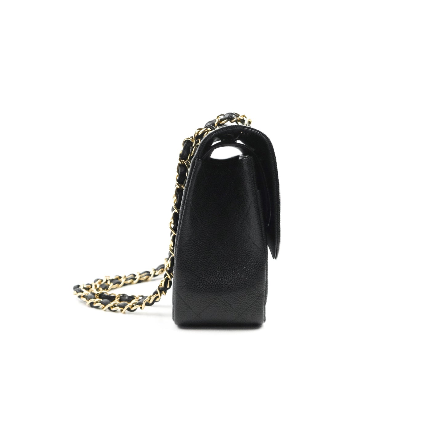 Chanel Jumbo Double Flap Black Caviar Gold Hardware⁣⁣