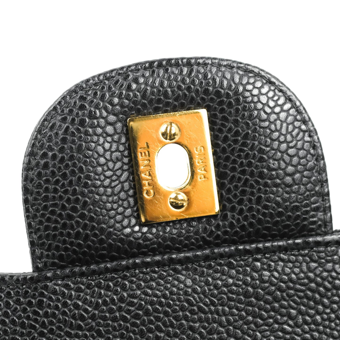 Chanel Jumbo Double Flap Black Caviar Gold Hardware⁣⁣