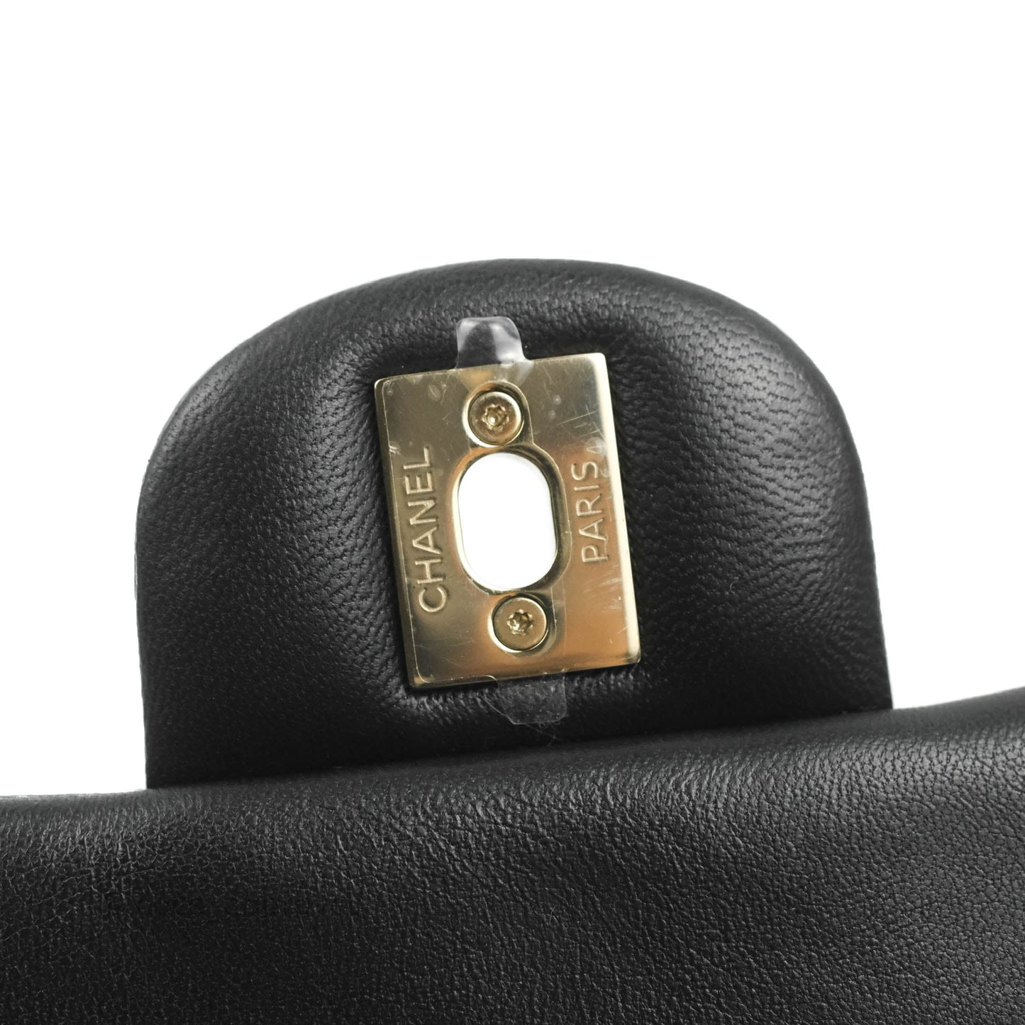 Chanel Mini Square Black Lambskin Gold Hardware