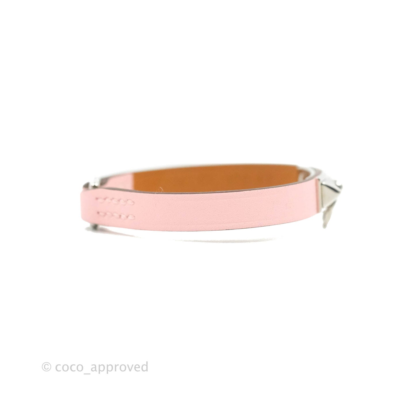 Hermès Rivale Mini Bracelet Rose Sakura Swift Palladium Hardware