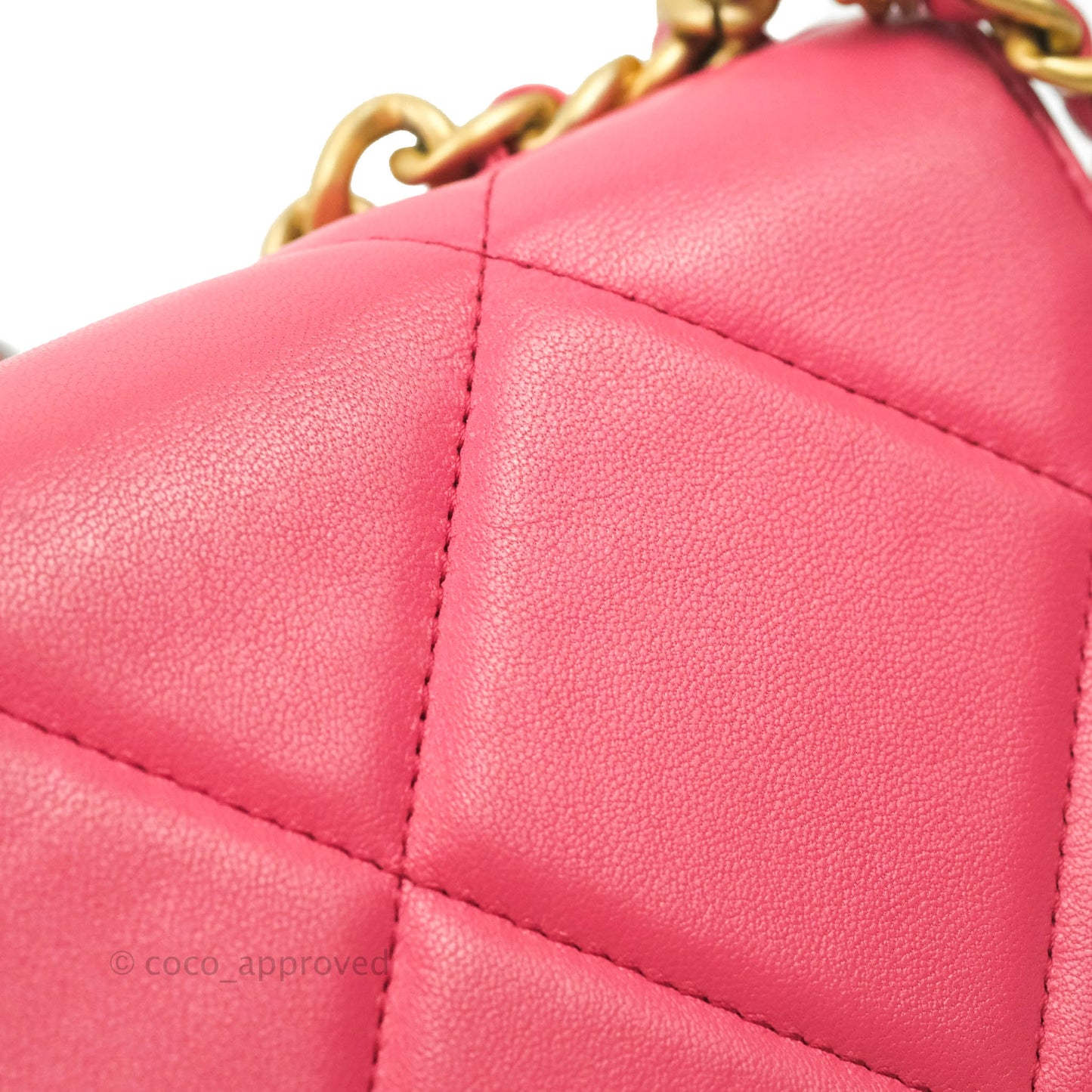 Chanel 19 Wallet on Chain WOC Pink Mixed Hardware
