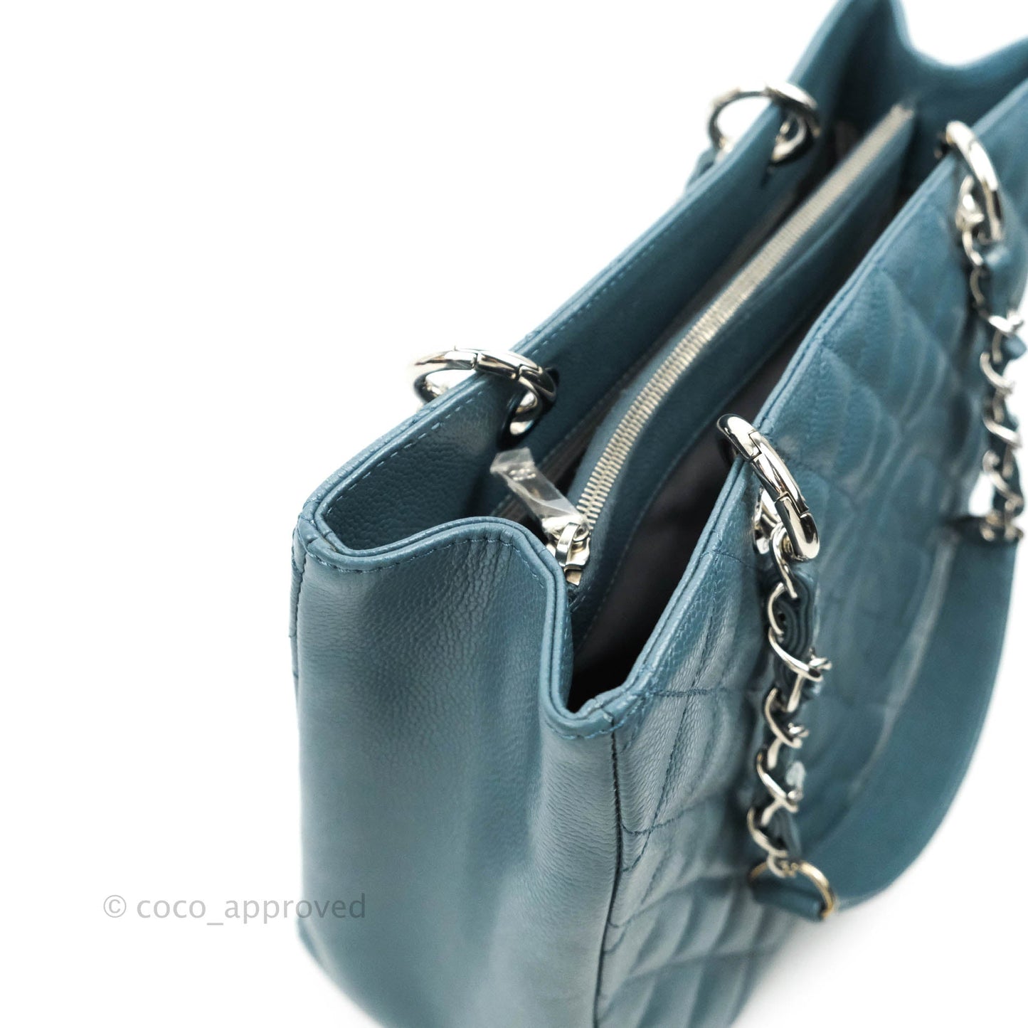 Chanel GST Blue Caviar Silver Hardware
