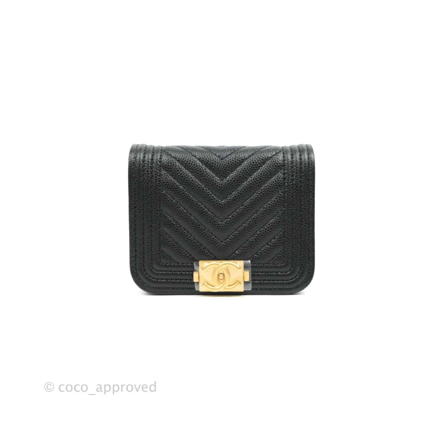 Chanel Quilted Belt Boy Bag Black Caviar Chevron Flap Waist